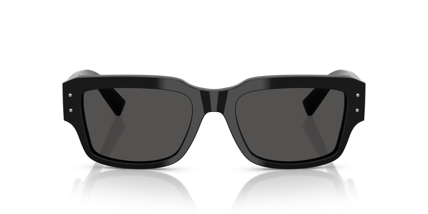 Occhiali da sole Dolce & Gabbana DG 4483 (501/87) colore nero forma quadrato lenti grigio scuro