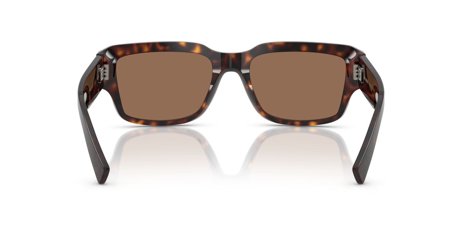 Occhiali da sole Dolce & Gabbana DG 4483 (502/73) colore havana forma quadrato lenti marrone scuro