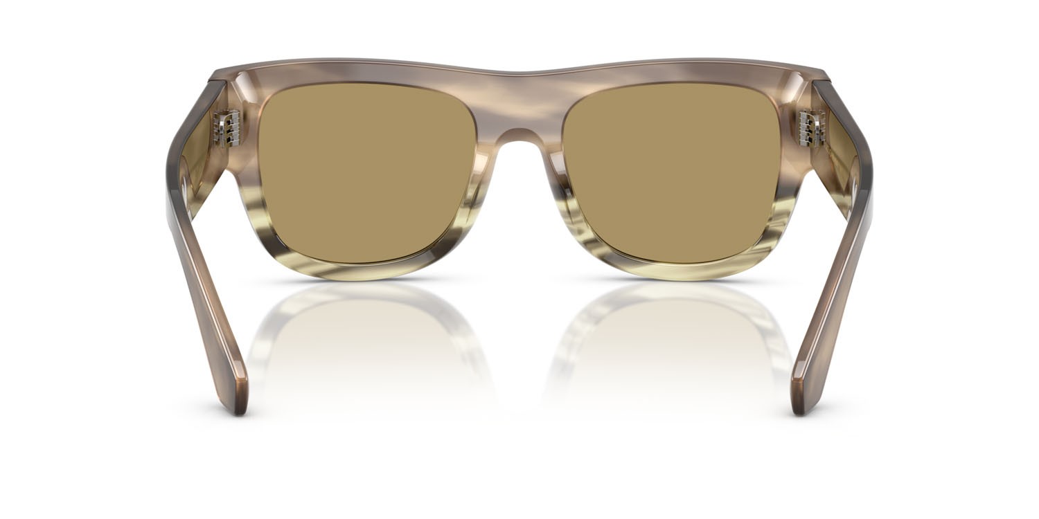 Occhiali da sole Dolce & Gabbana DG 4484 (3439/2) colore havana verde forma quadrato lenti verde oliva