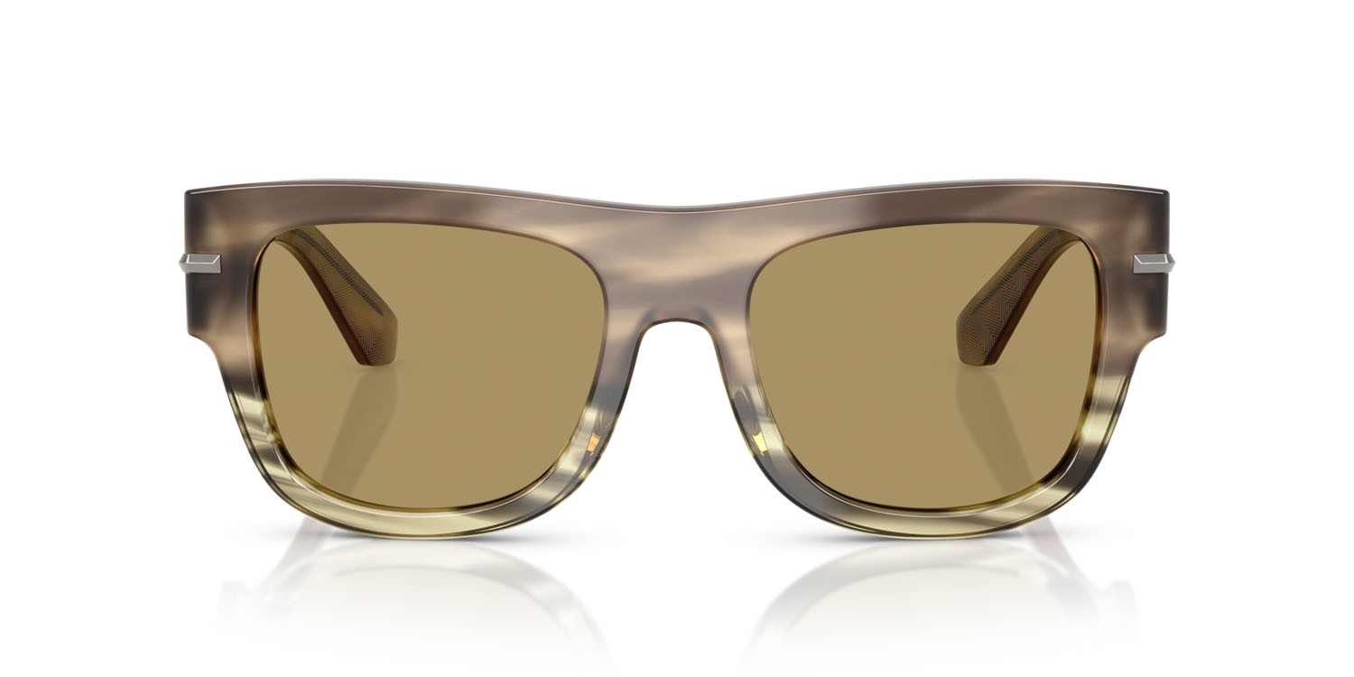 Occhiali da sole Dolce & Gabbana DG 4484 (3439/2) colore havana verde forma quadrato lenti verde oliva