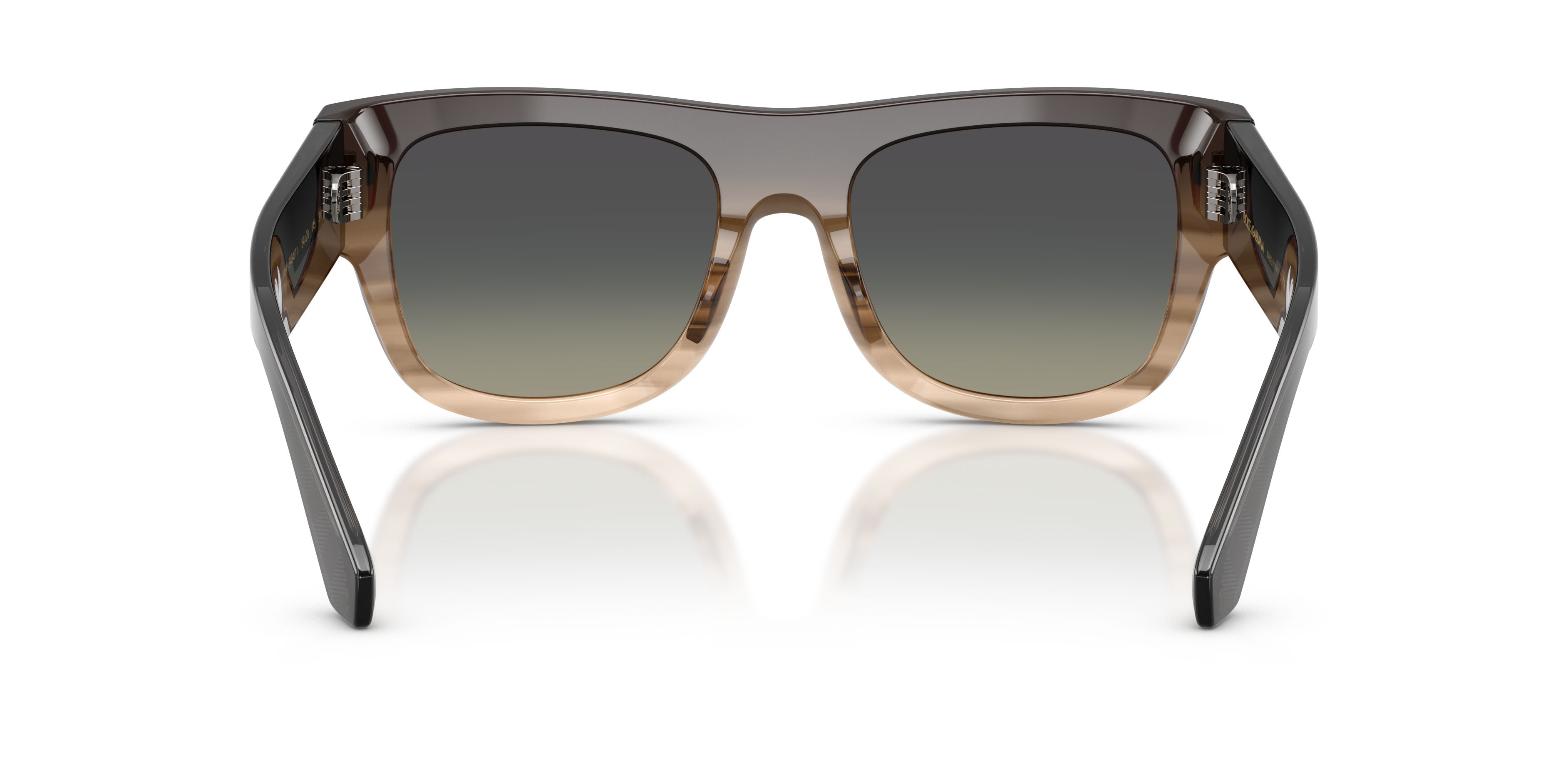 Occhiali da sole Dolce & Gabbana DG 4484 (348411) colore grigio striato sfumato forma quadrato lenti sfumato grigio