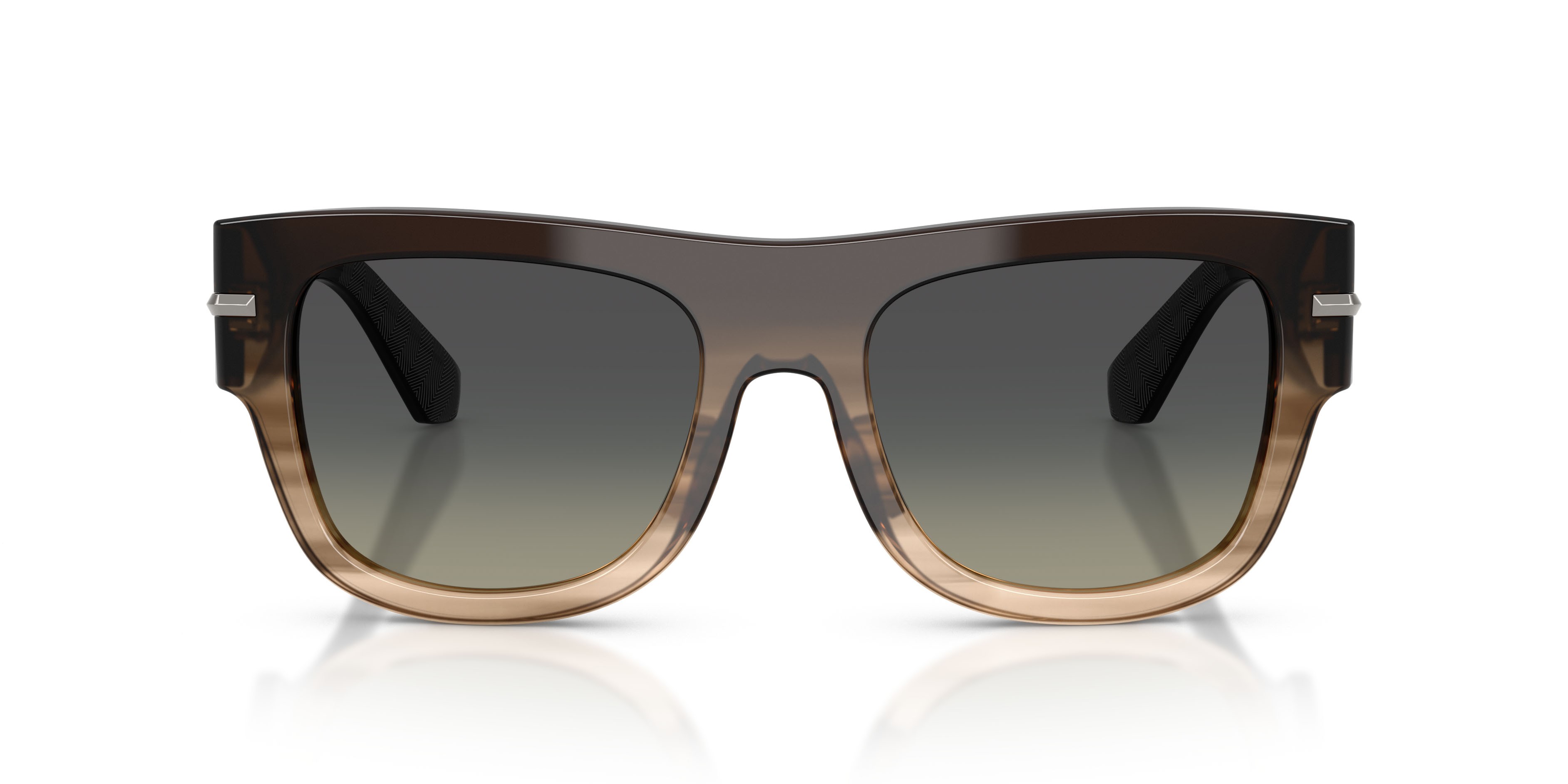 Occhiali da sole Dolce & Gabbana DG 4484 (348411) colore grigio striato sfumato forma quadrato lenti sfumato grigio