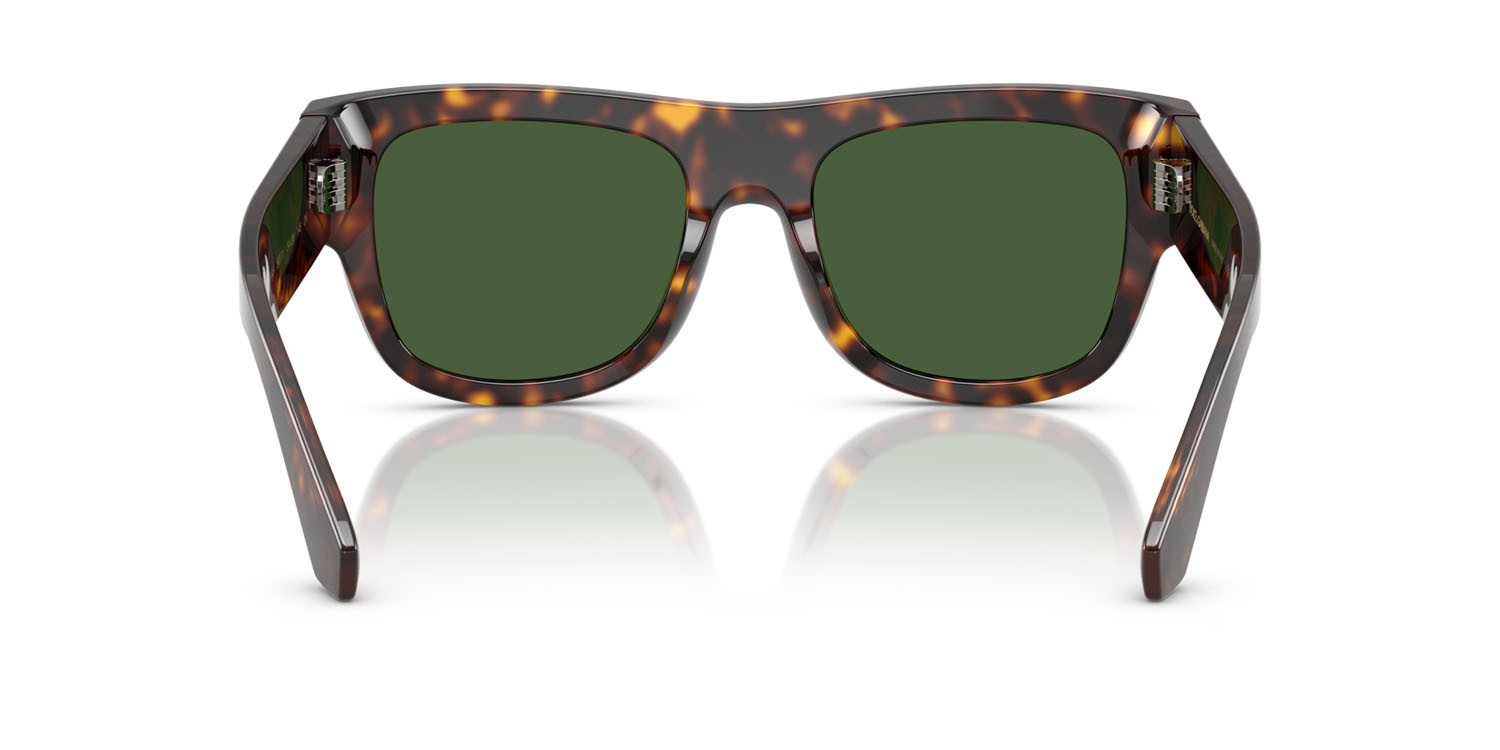 Occhiali da sole Dolce & Gabbana DG 4484 (502/71) colore havana forma quadrato lenti verde scuro