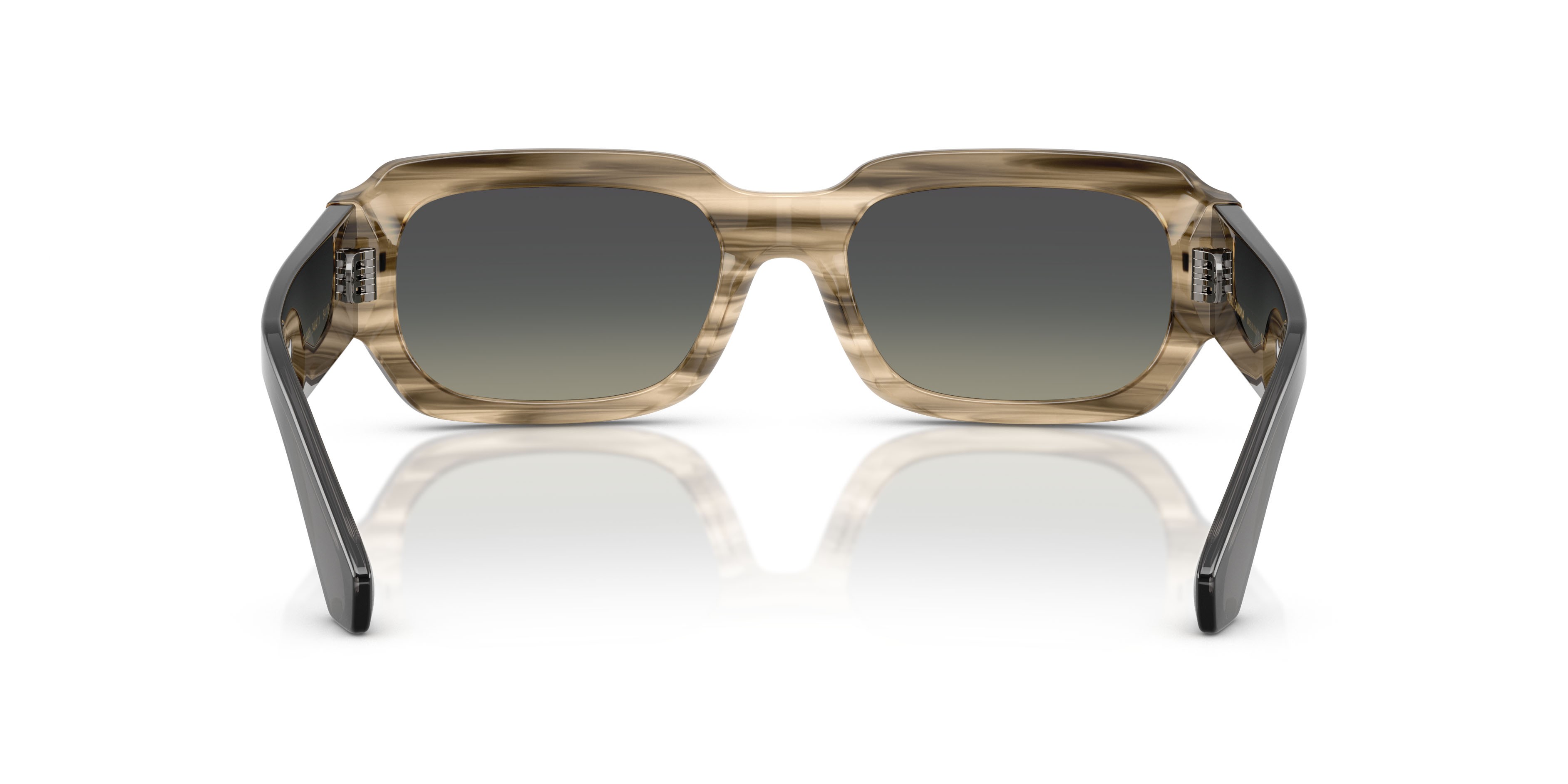 Occhiali da sole Dolce & Gabbana DG 4485 (348411) colore grigio striato sfumato forma rettangolare lenti sfumato grigio