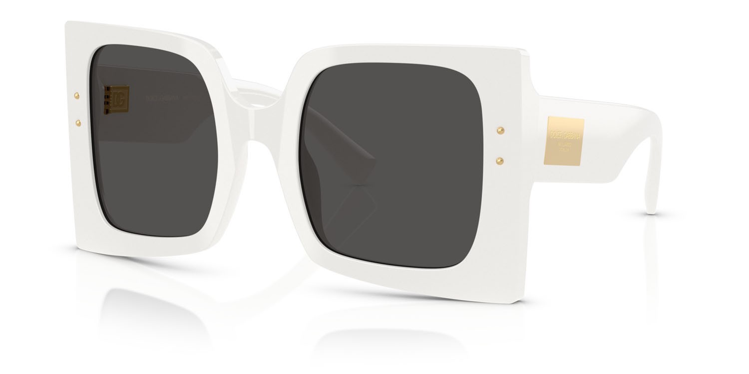 Sonnenbrillen Dolce & Gabbana DG 4490 (331287) farbe bianco form quadratisch gläser grigio scuro
