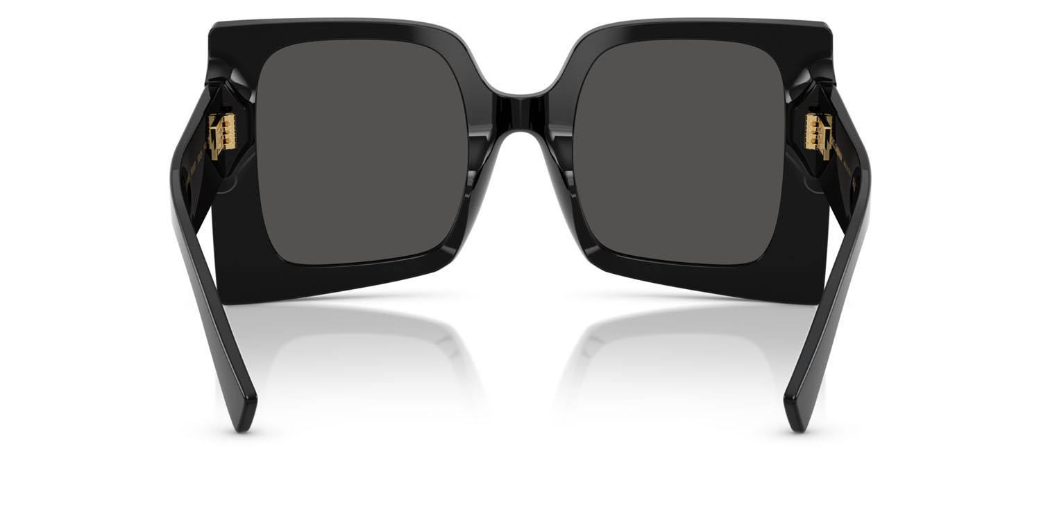Sunglasses Dolce & Gabbana DG 4490 (501/87) color nero shape square lenses grigio scuro