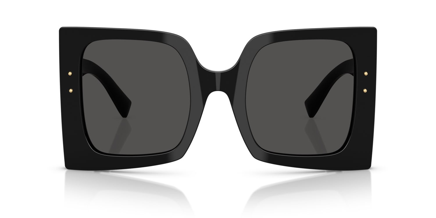 Sunglasses Dolce & Gabbana DG 4490 (501/87) color nero shape square lenses grigio scuro
