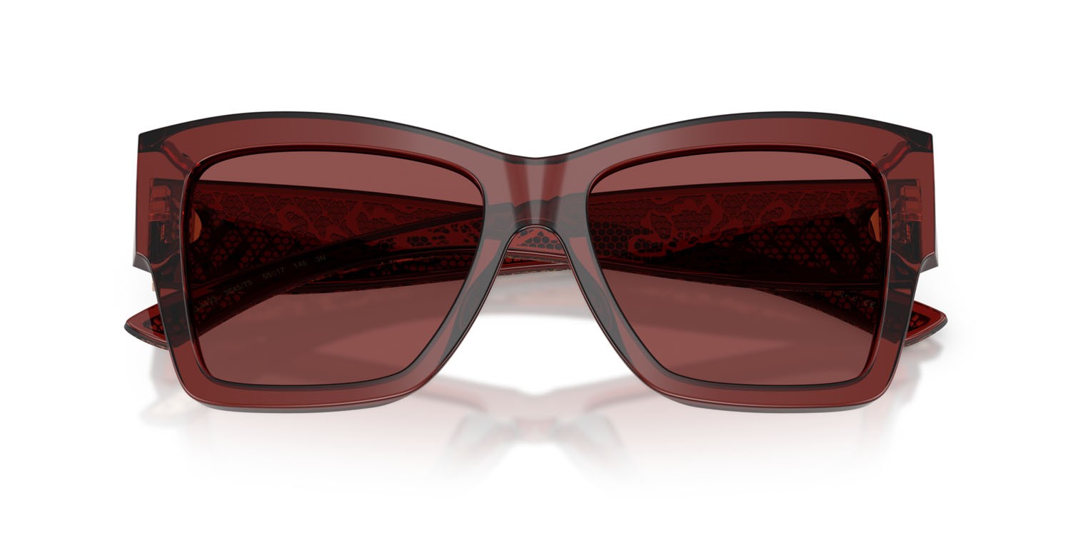 Sonnenbrillen Dolce & Gabbana DG 4493 (304575) farbe bordeaux trasparente form quadratisch gläser violetto scuro