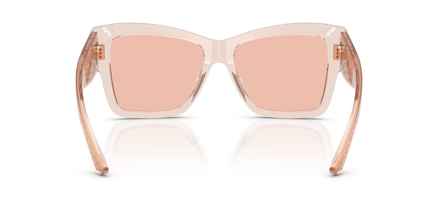 Sunglasses Dolce & Gabbana DG 4493 (314884) color rosa trasparente shape square lenses rosa scuro