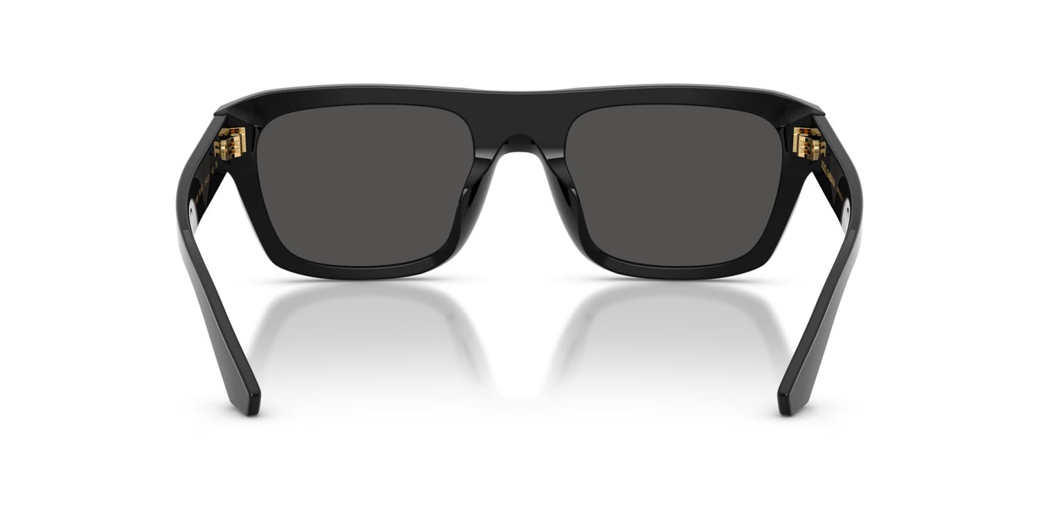 Occhiali da sole Dolce & Gabbana DG 4496 (501/87) colore nero forma rettangolare lenti grigio scuro