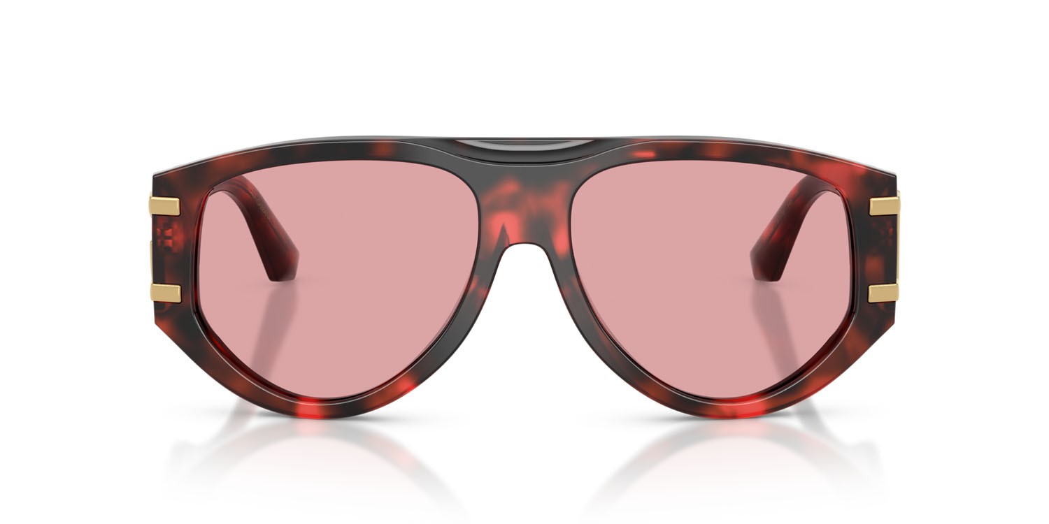 Occhiali da sole Dolce & Gabbana DG 4499 (335884) colore havana rosso forma aviator lenti viola chiaro