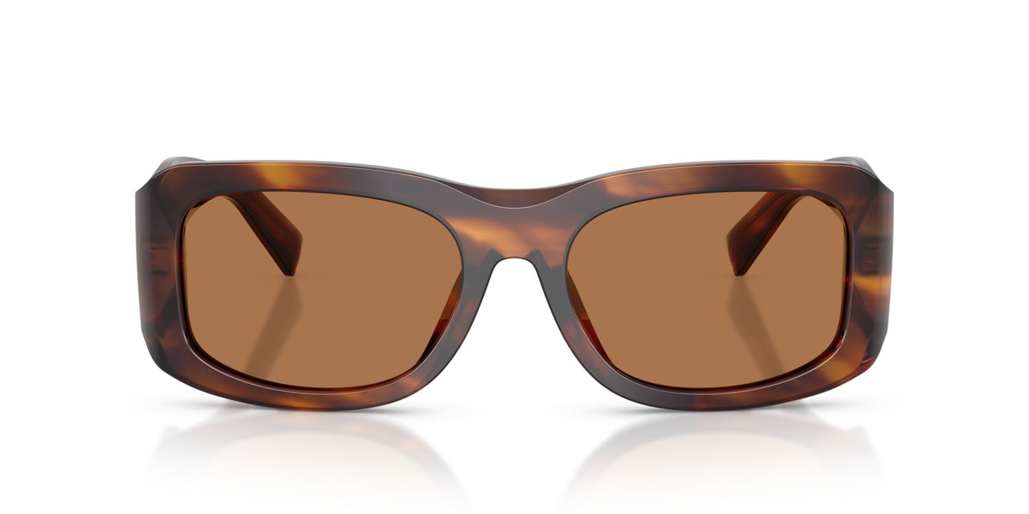 Occhiali da sole Dolce & Gabbana DG 4503 (306373) colore striato marrone forma rettangolare lenti bronzo