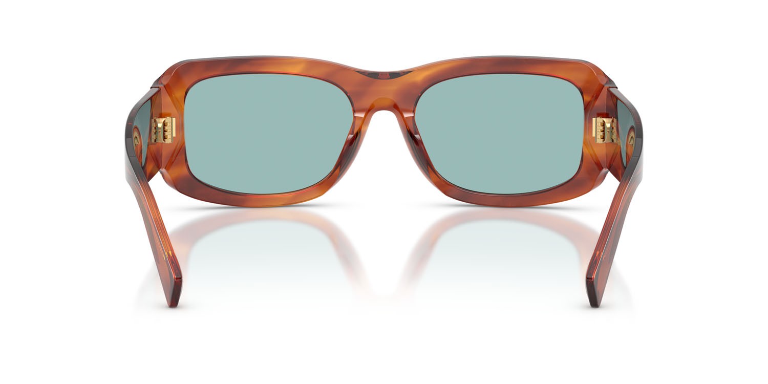 Sunglasses Dolce & Gabbana DG 4503 (322180) color zenzero a righe shape rectangle lenses blu