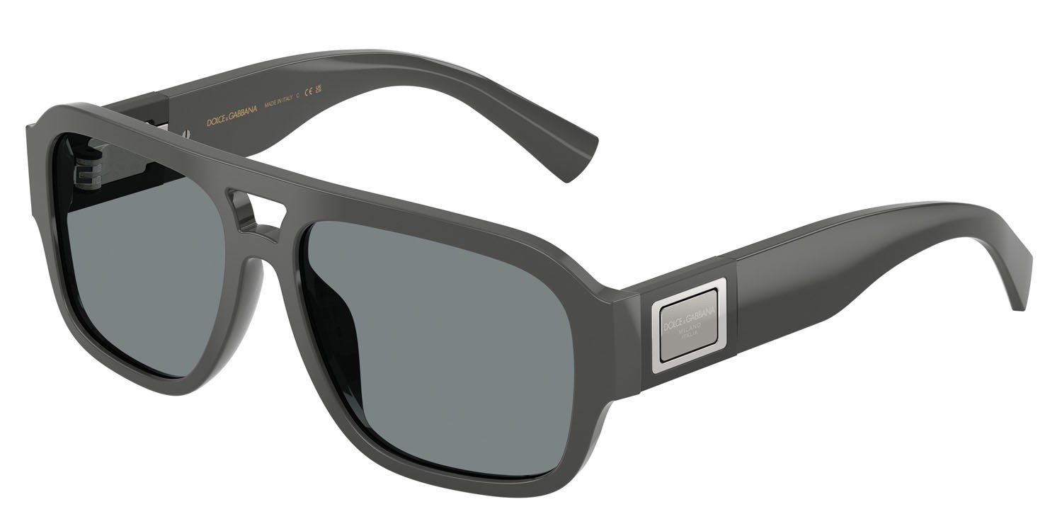 Occhiali da sole Dolce & Gabbana DG 4506 (3090/1) colore grigio forma aviator lenti grigio