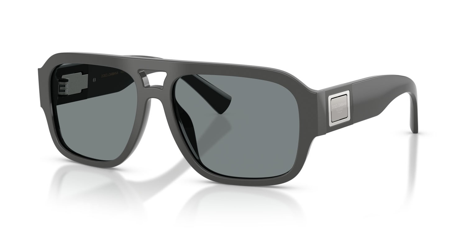 Occhiali da sole Dolce & Gabbana DG 4506 (3090/1) colore grigio forma aviator lenti grigio