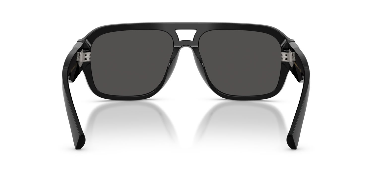 Sunglasses Dolce & Gabbana DG 4506 (501/87) color nero shape aviator lenses grigio scuro
