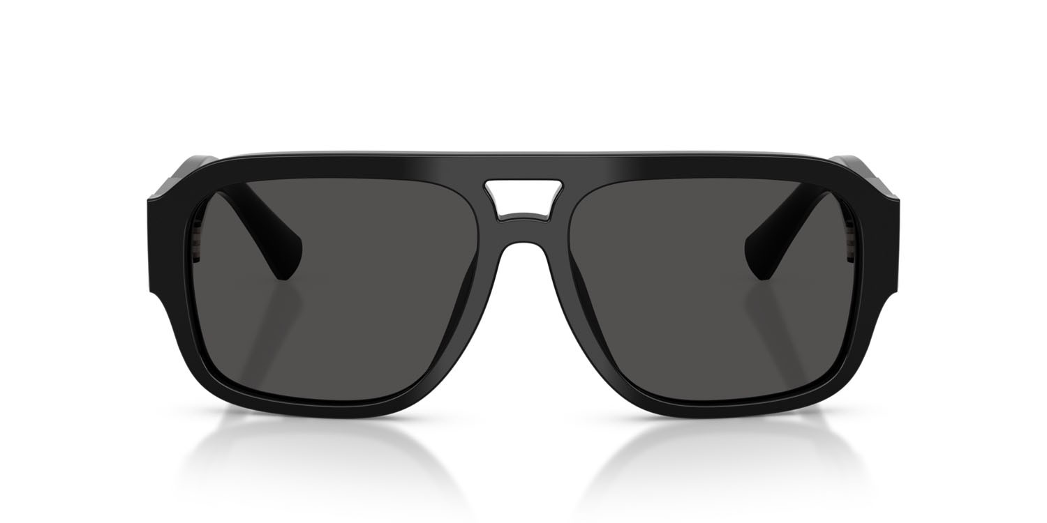 Sunglasses Dolce & Gabbana DG 4506 (501/87) color nero shape aviator lenses grigio scuro