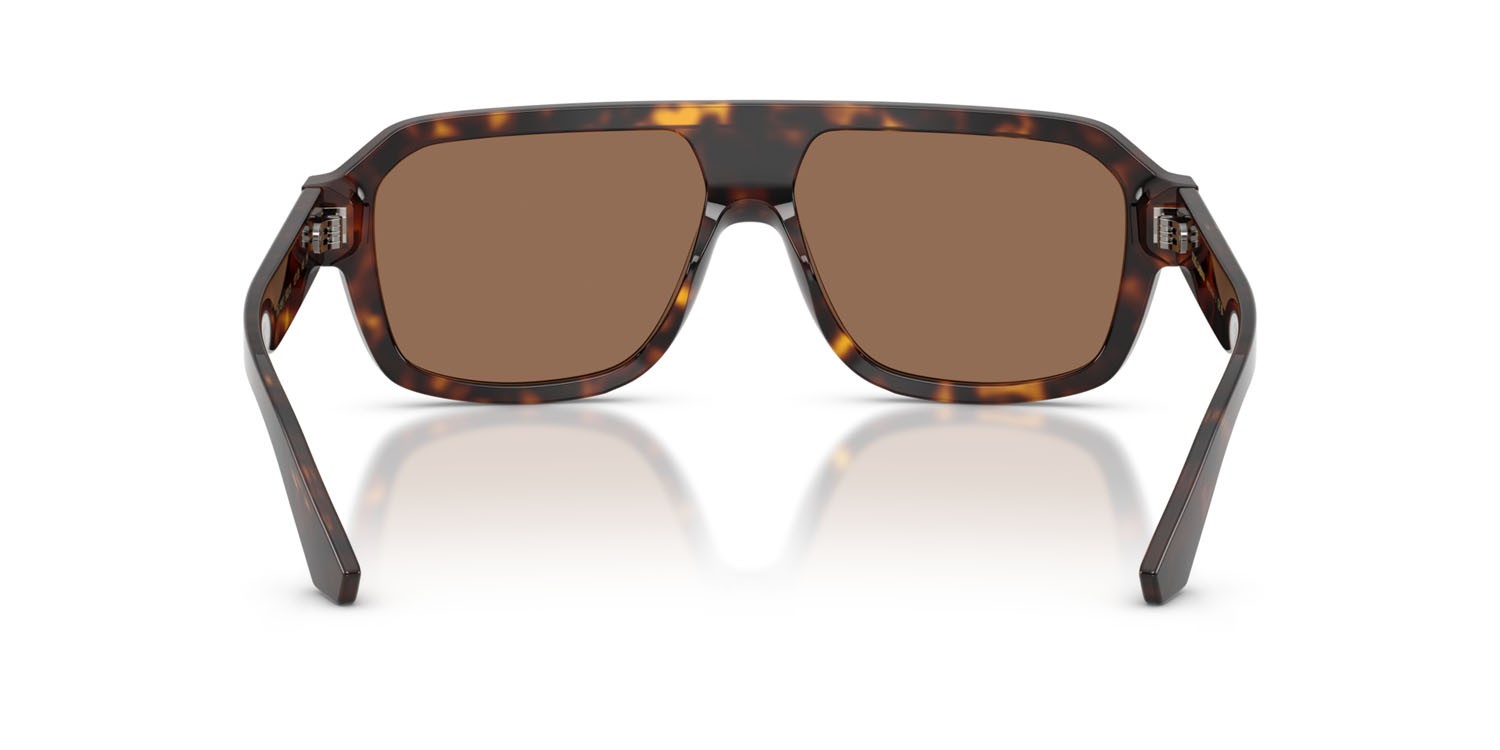 Occhiali da sole Dolce & Gabbana DG 4507 (502/73) colore havana forma aviator lenti marrone scuro