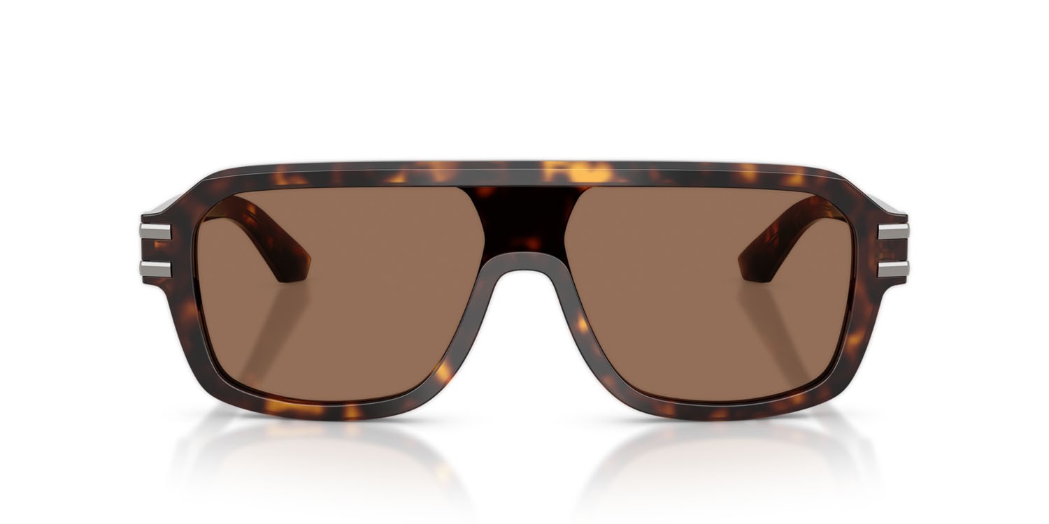 Occhiali da sole Dolce & Gabbana DG 4507 (502/73) colore havana forma aviator lenti marrone scuro