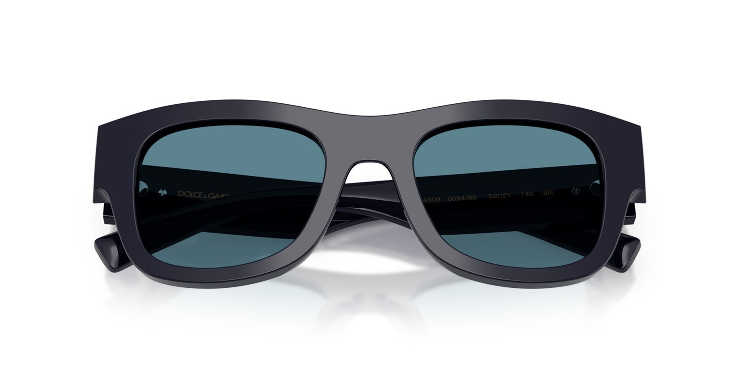Sunglasses Dolce & Gabbana DG 4509 (309480) color blu shape square lenses grigio