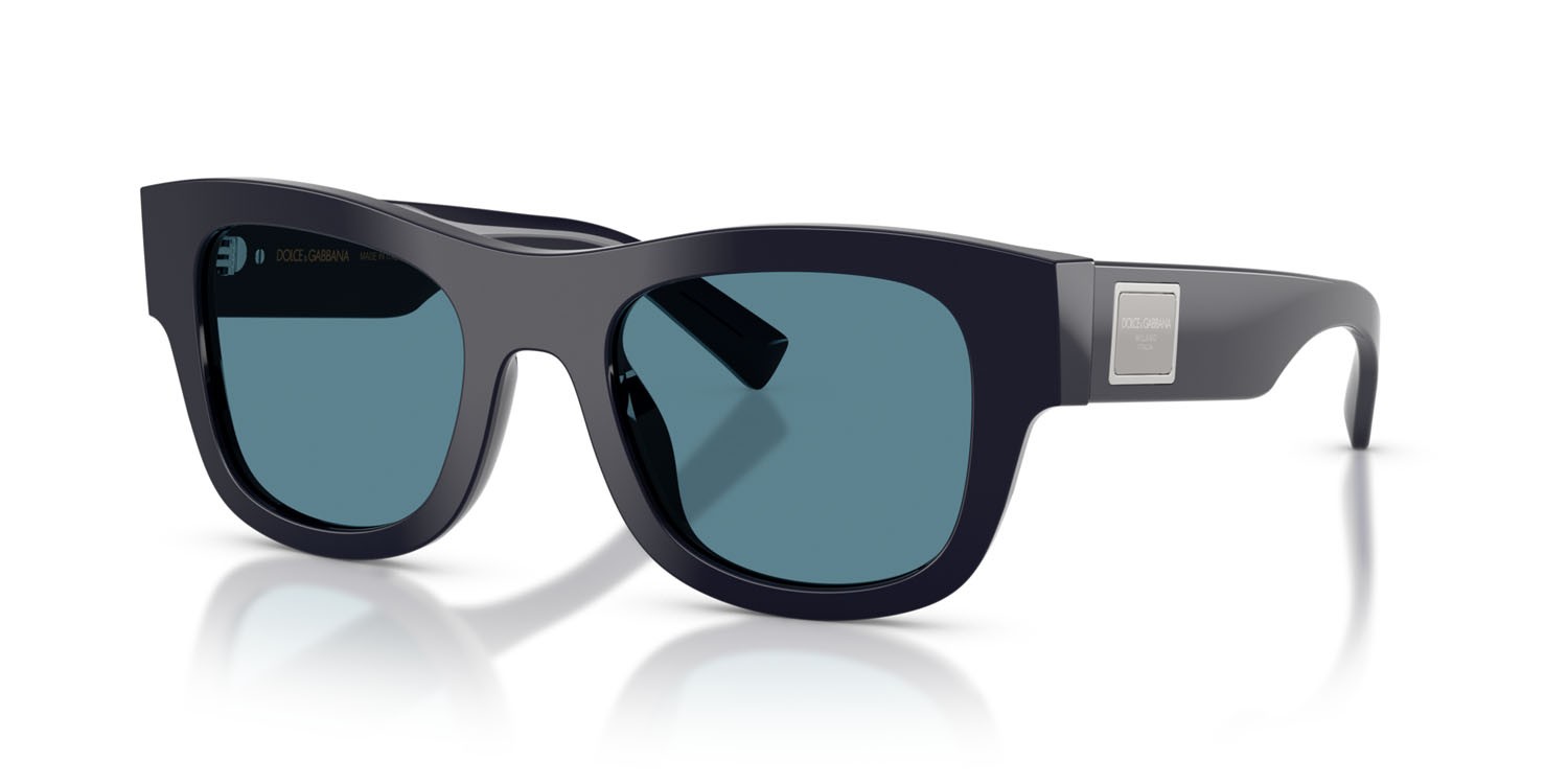 Sunglasses Dolce & Gabbana DG 4509 (309480) color blu shape square lenses grigio