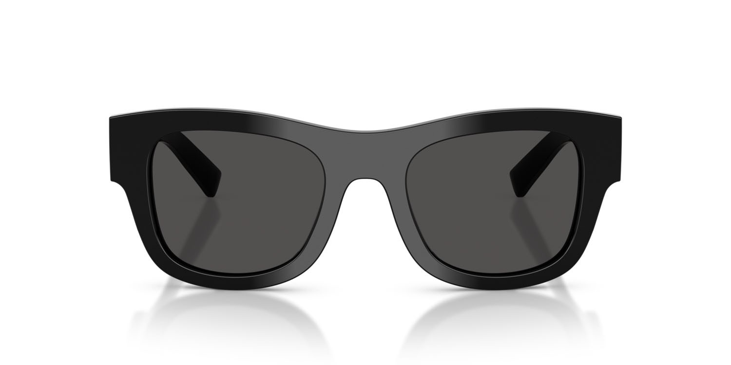 Occhiali da sole Dolce & Gabbana DG 4509 (501/87) colore nero forma quadrato lenti grigio scuro