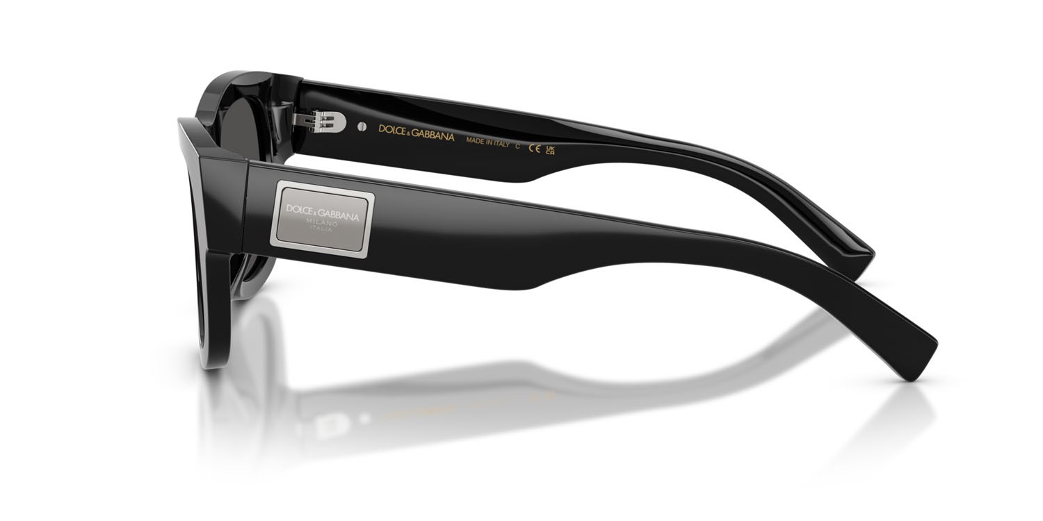 Occhiali da sole Dolce & Gabbana DG 4509 (501/87) colore nero forma quadrato lenti grigio scuro