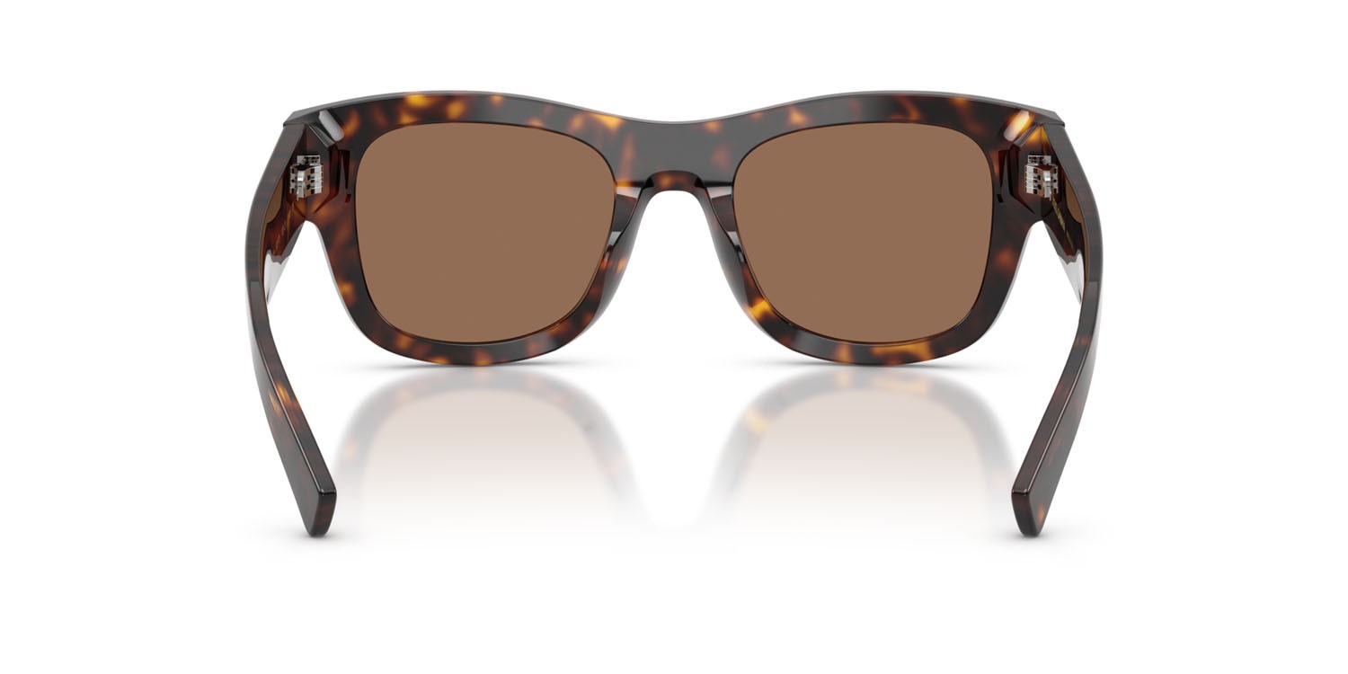 Occhiali da sole Dolce & Gabbana DG 4509 (502/73) colore havana forma quadrato lenti marrone scuro