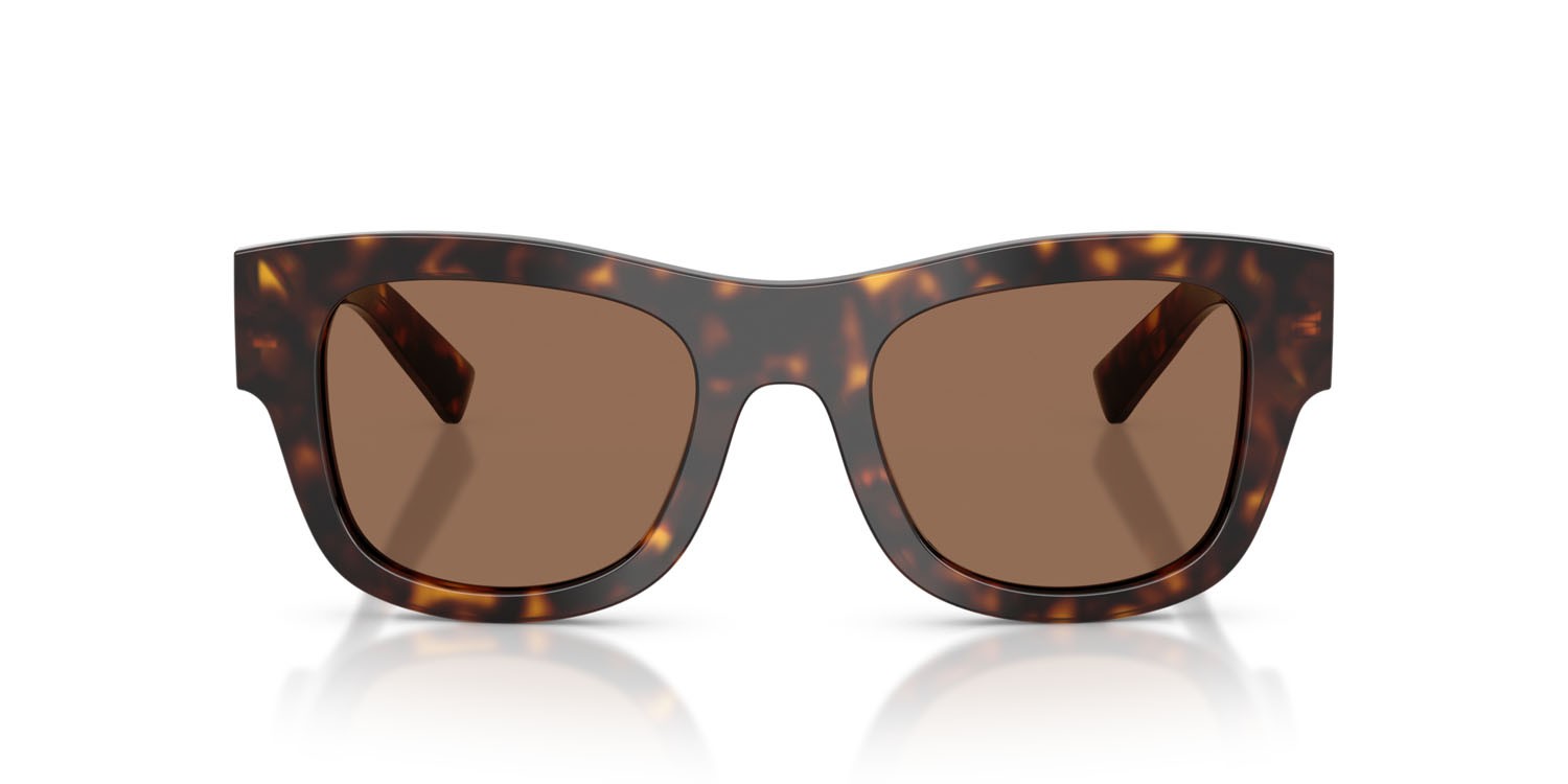 Occhiali da sole Dolce & Gabbana DG 4509 (502/73) colore havana forma quadrato lenti marrone scuro