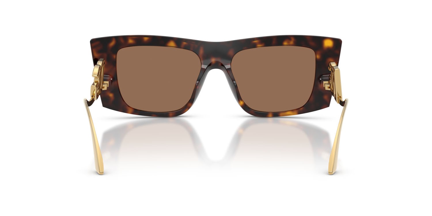 Sunglasses Dolce & Gabbana DG 4510 (502/73) color tartarugato marrone shape cat eye lenses marrone scuro