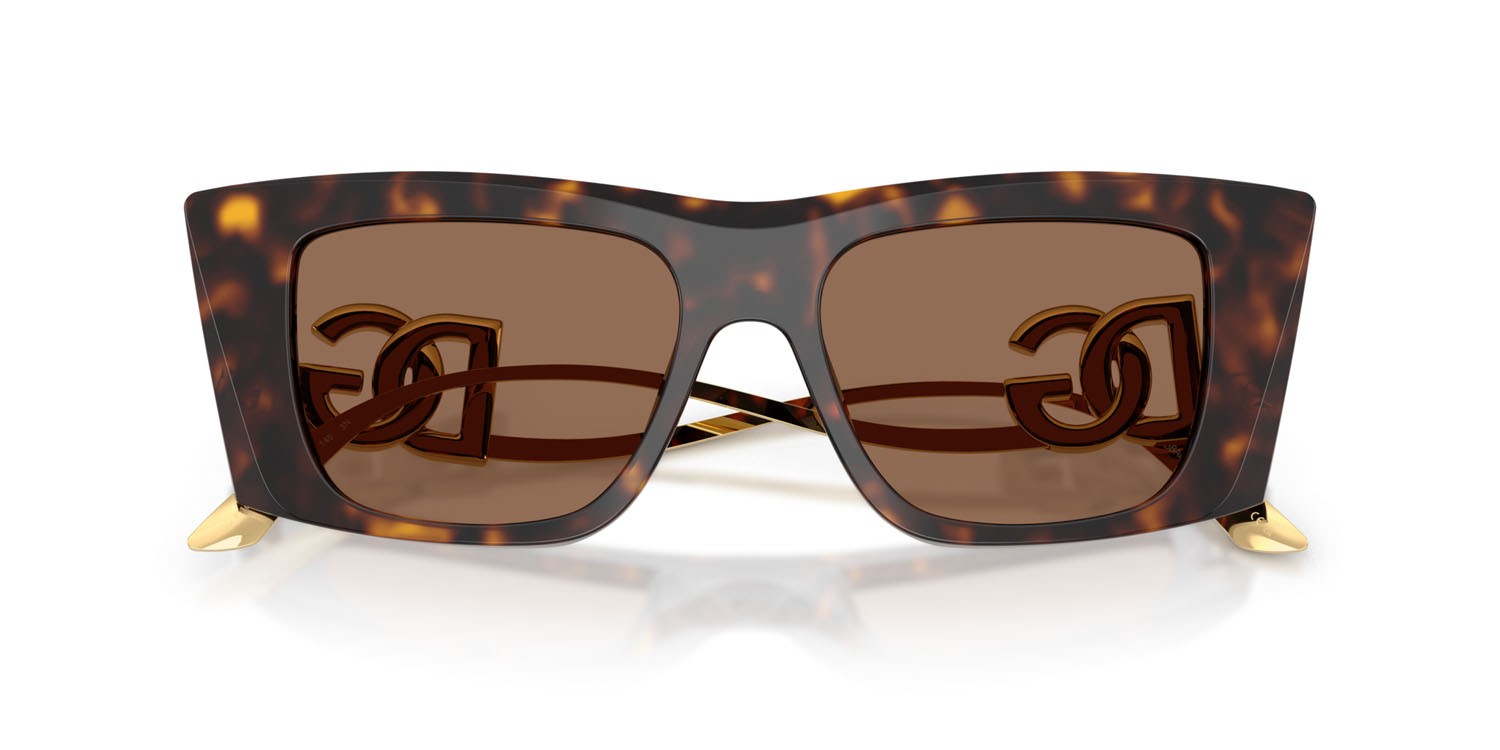 Sunglasses Dolce & Gabbana DG 4510 (502/73) color tartarugato marrone shape cat eye lenses marrone scuro