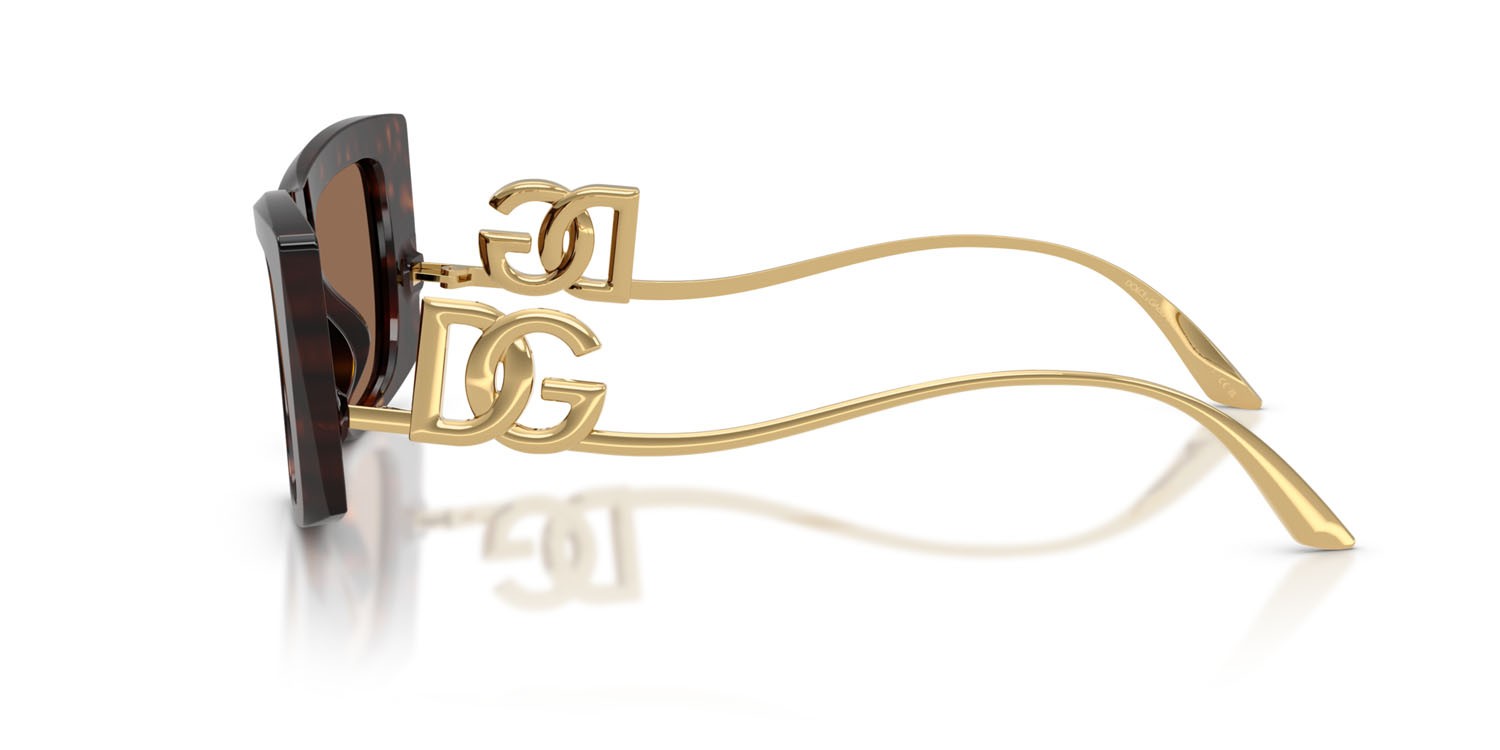 Sunglasses Dolce & Gabbana DG 4510 (502/73) color tartarugato marrone shape cat eye lenses marrone scuro
