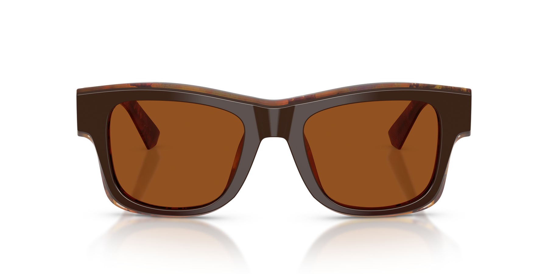 Occhiali da sole Dolce & Gabbana DG 4515 (345673) colore marrone top/oro perlato/marrone forma quadrato lenti marrone scuro