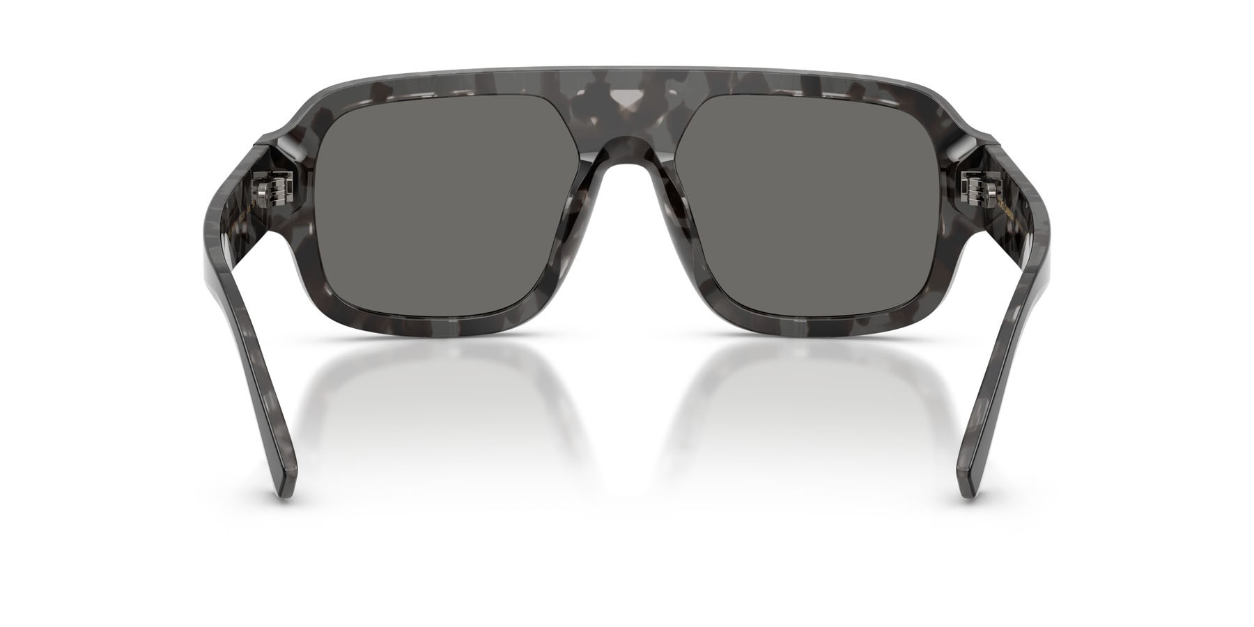 Occhiali da sole Dolce & Gabbana DG 4516 (3403/1) colore nero su havana grigio forma quadrato lenti grigio