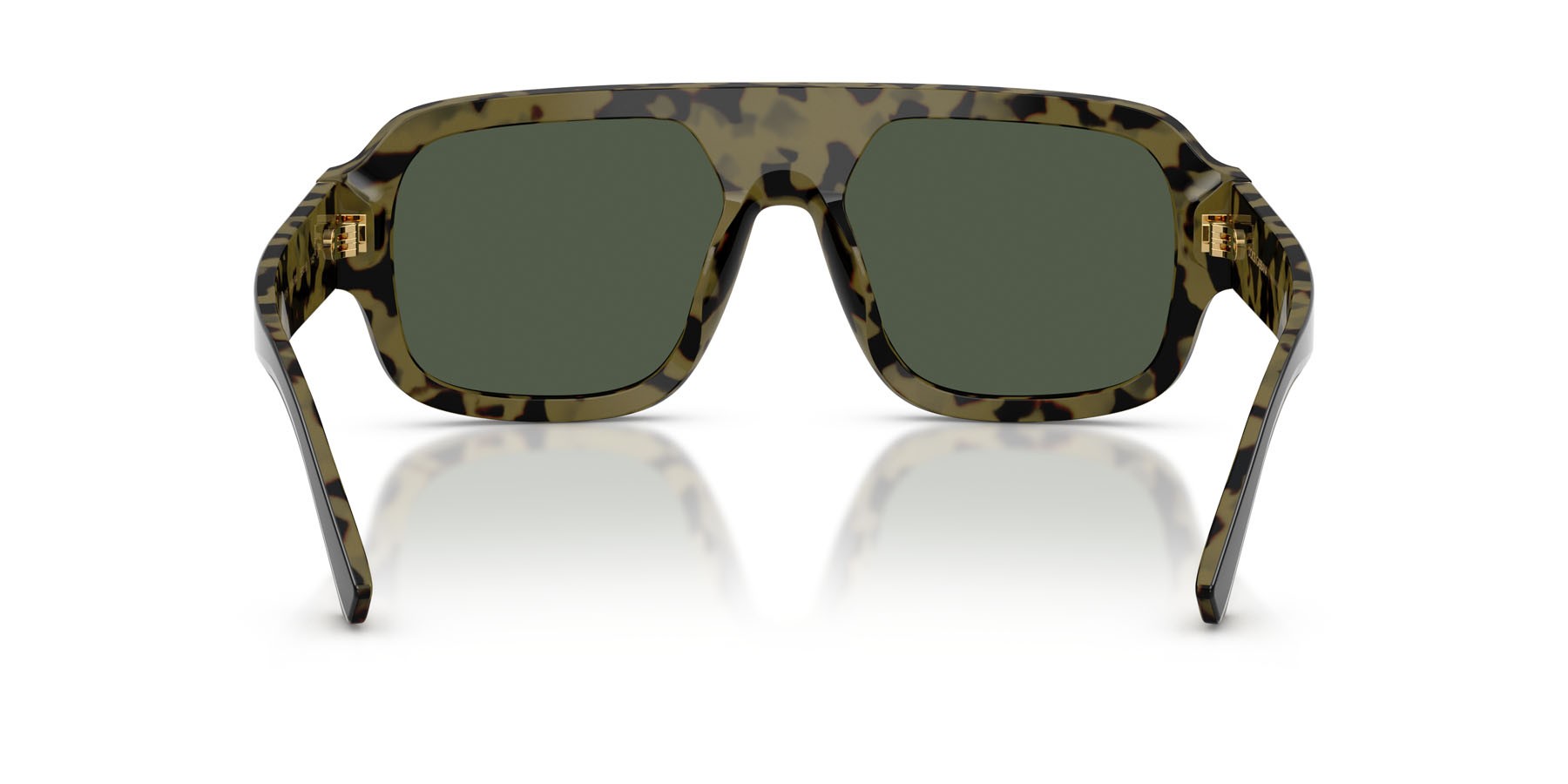 Sunglasses Dolce & Gabbana DG 4516 (34049A) color nero su havana giallo shape square lenses polar verde scuro