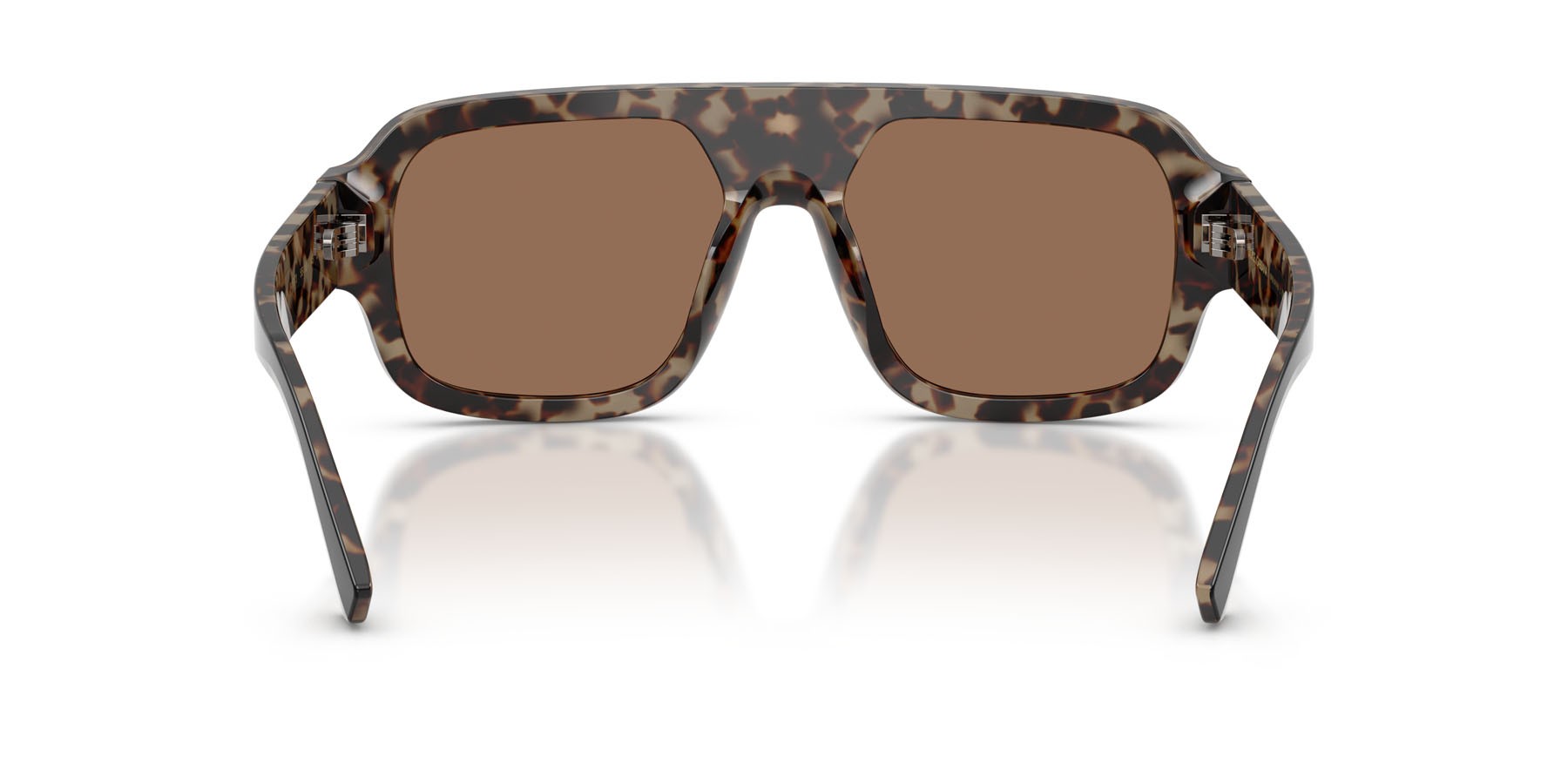 Occhiali da sole Dolce & Gabbana DG 4516 (341773) colore nero su rosso havana forma quadrato lenti marrone scuro