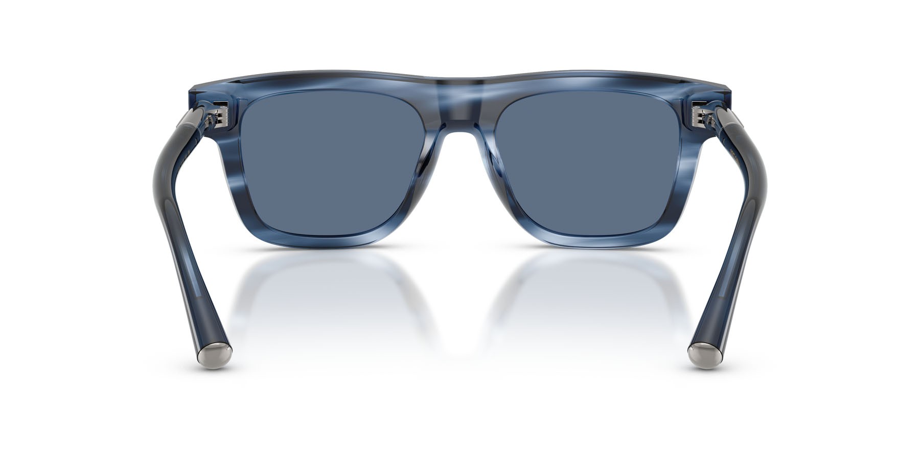 Occhiali da sole Dolce & Gabbana DG 4521 (344880) colore striato blu forma quadrato lenti blu scuro
