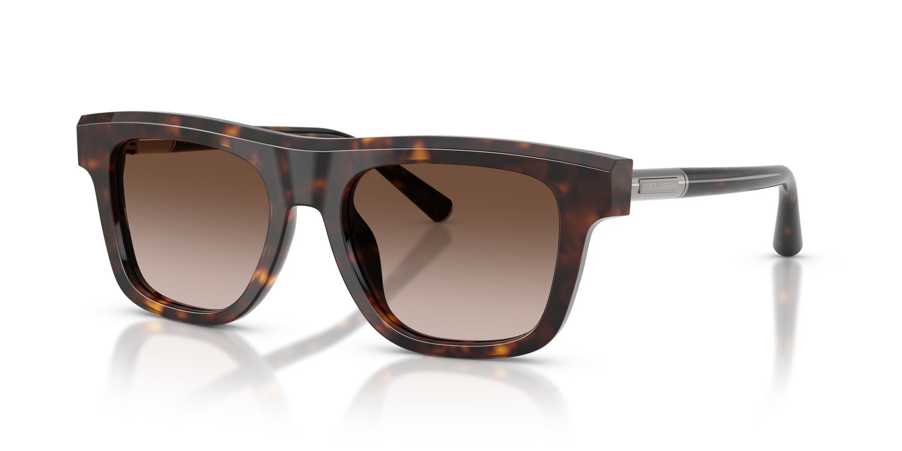Occhiali da sole Dolce & Gabbana DG 4521 (502/13) colore havana forma quadrato lenti marrone sfumato