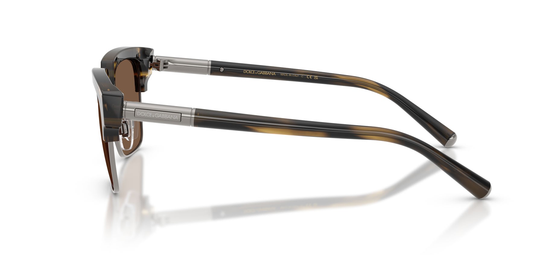 Sunglasses Dolce & Gabbana DG 4522 (306373) color striato marrone shape square lenses marrone
