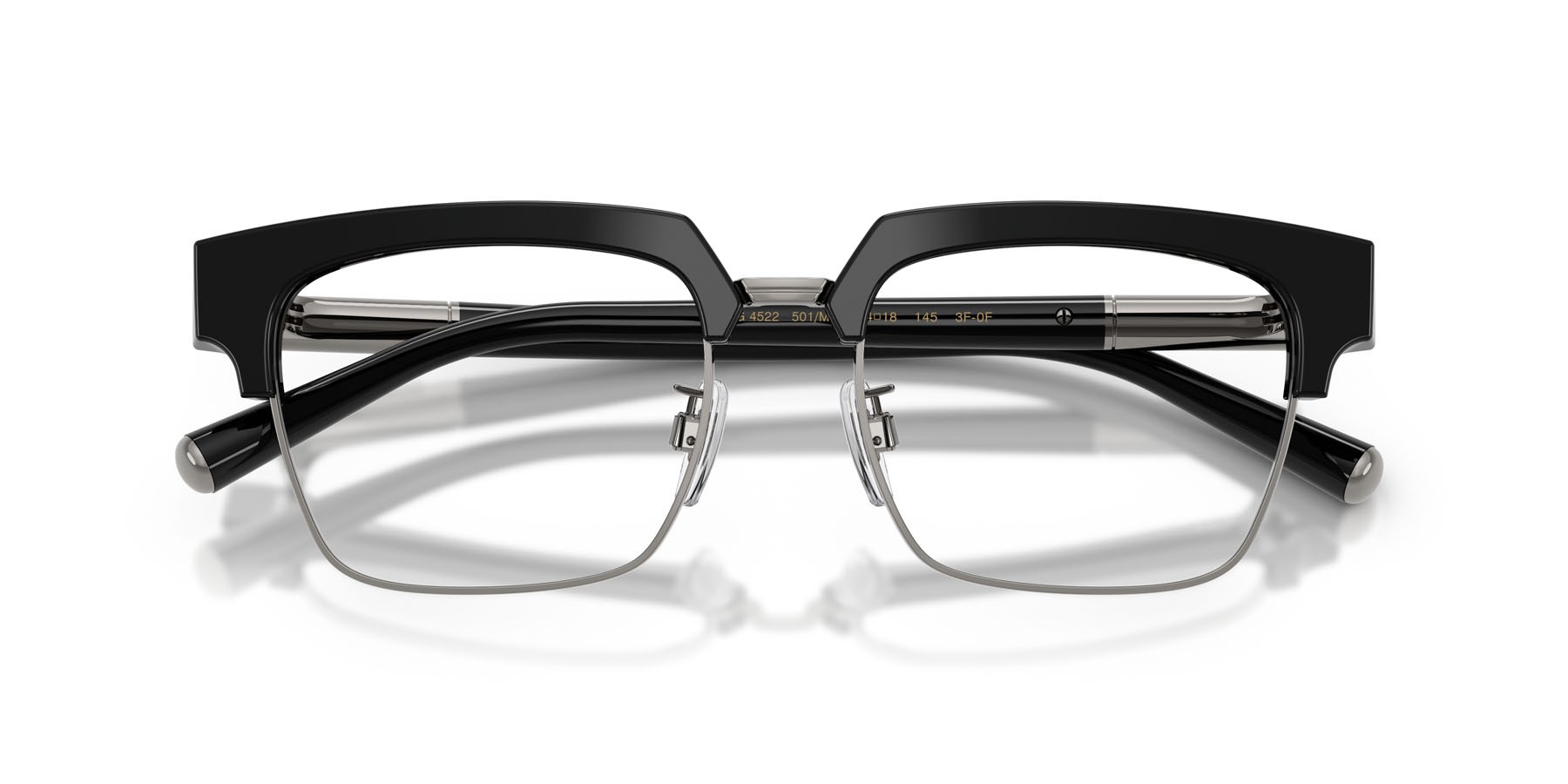 Sunglasses Dolce & Gabbana DG 4522 (501/M3) color nero shape square lenses fotocromatica trasparente a quarzo grigio