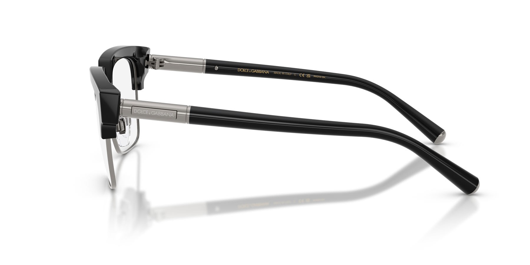 Sunglasses Dolce & Gabbana DG 4522 (501/M3) color nero shape square lenses fotocromatica trasparente a quarzo grigio