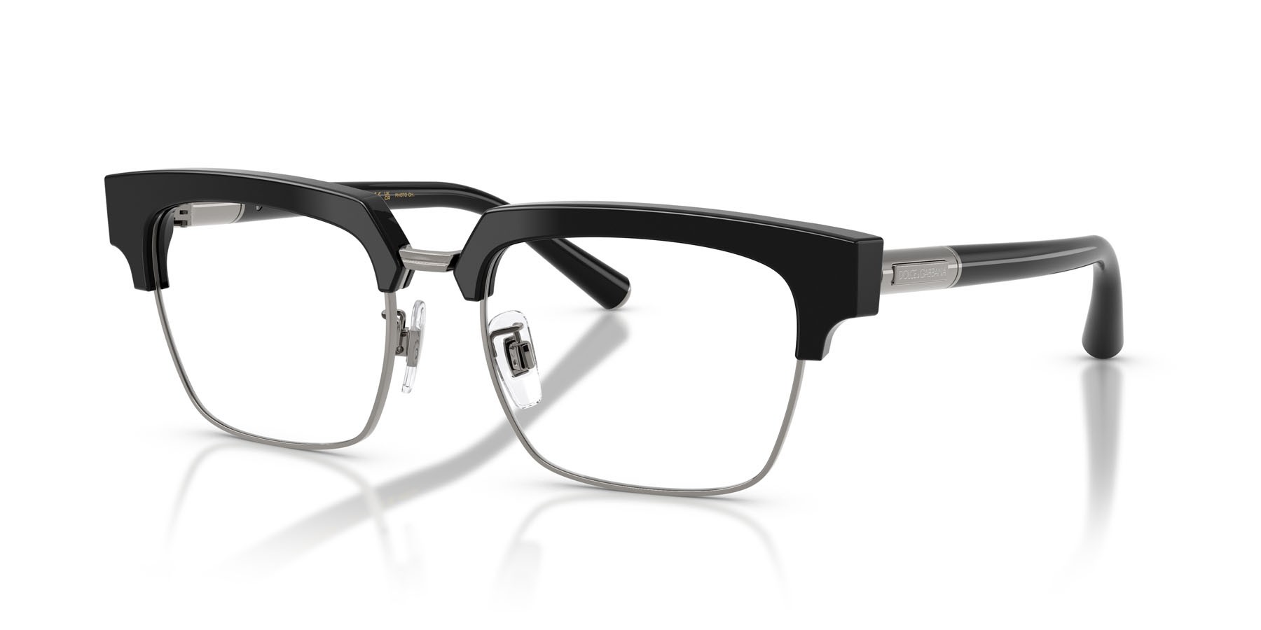 Sunglasses Dolce & Gabbana DG 4522 (501/M3) color nero shape square lenses fotocromatica trasparente a quarzo grigio