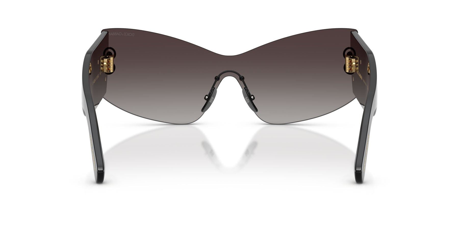 Sunglasses Dolce & Gabbana DG 4526B (501/8G) color nero shape cat eye lenses sfumato grigio