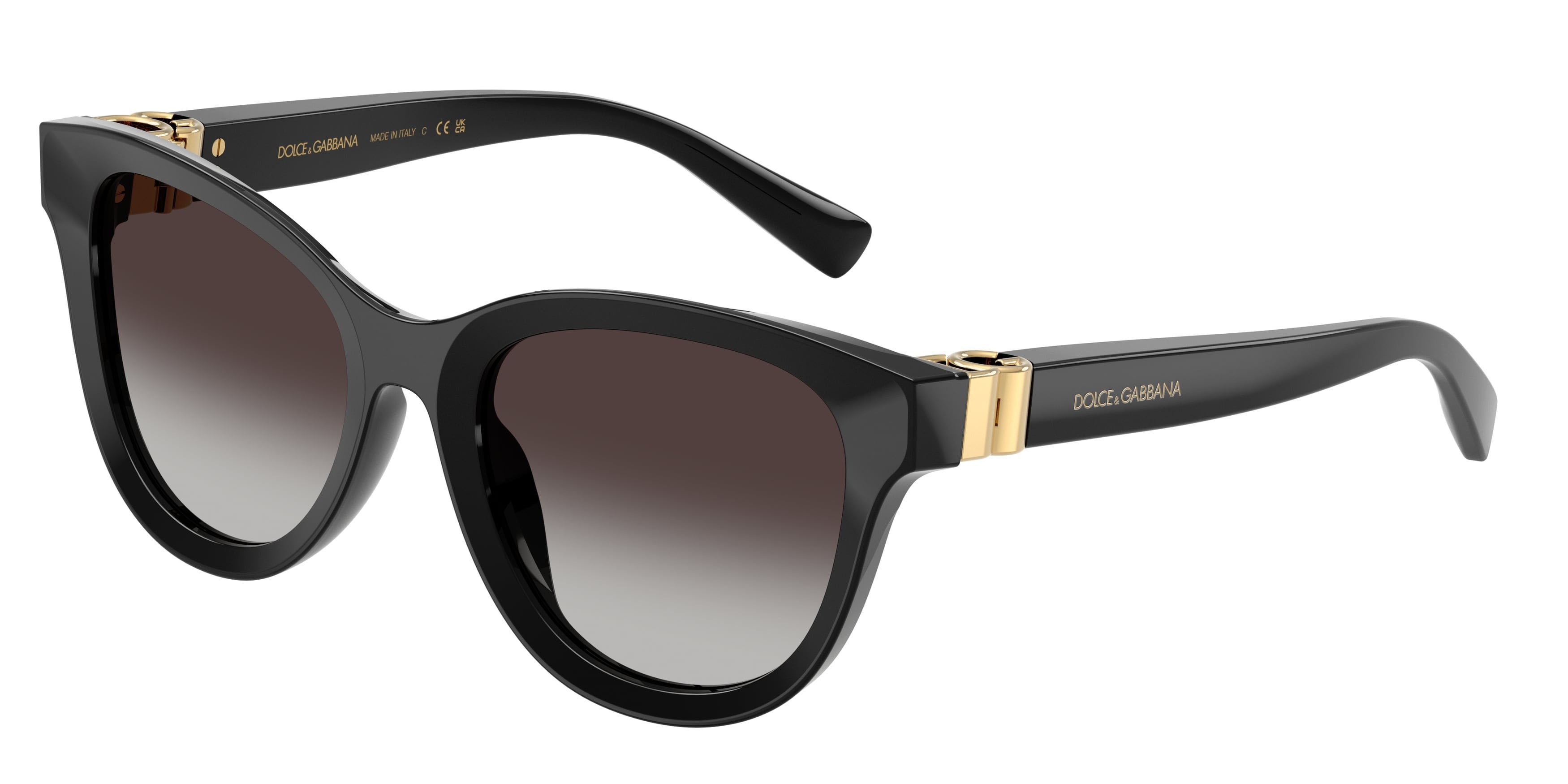 Occhiali da sole Dolce & Gabbana DG 4533 (501/8G) colore nero forma pantos lenti sfumato grigio