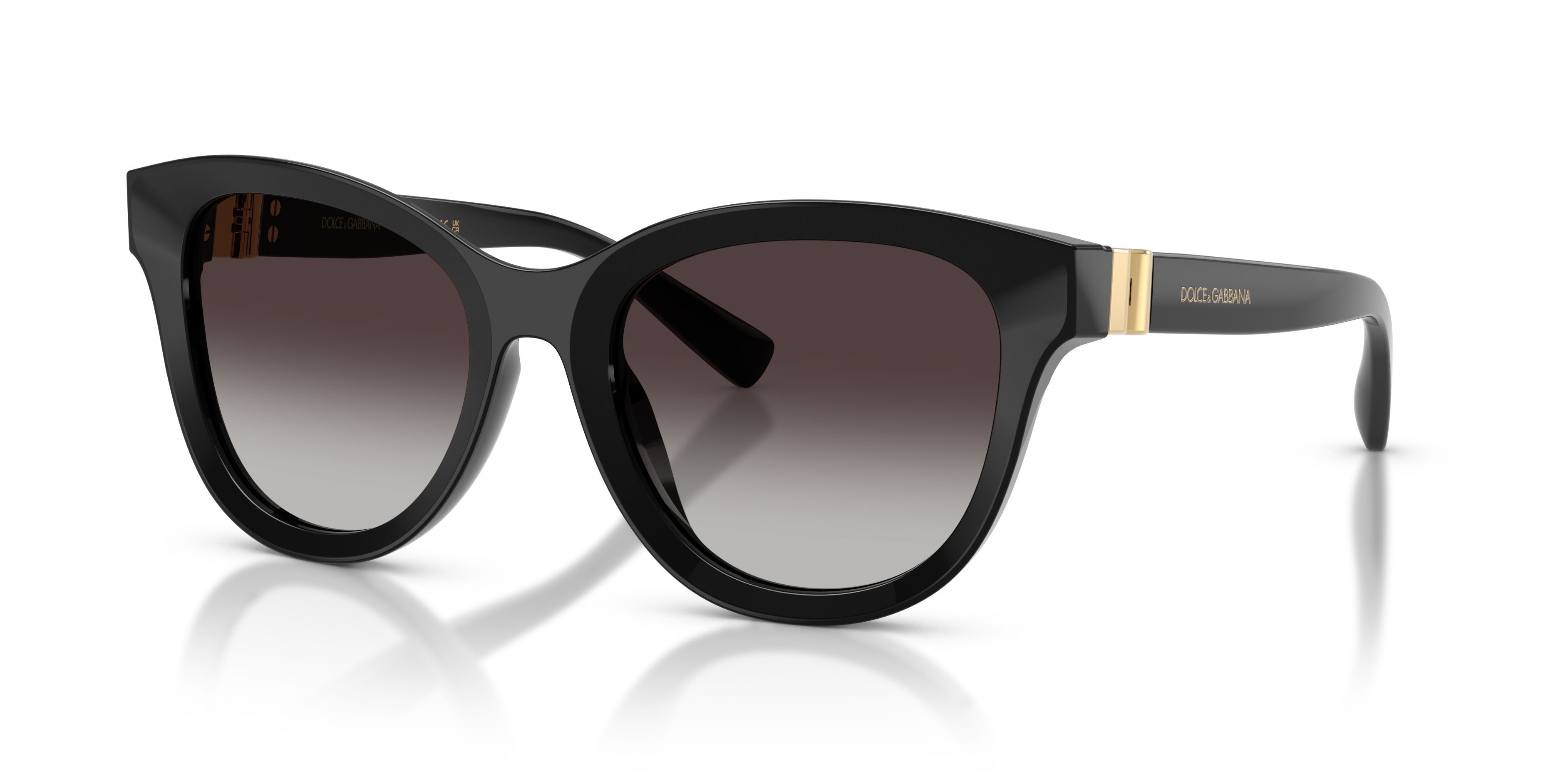 Occhiali da sole Dolce & Gabbana DG 4533 (501/8G) colore nero forma pantos lenti sfumato grigio