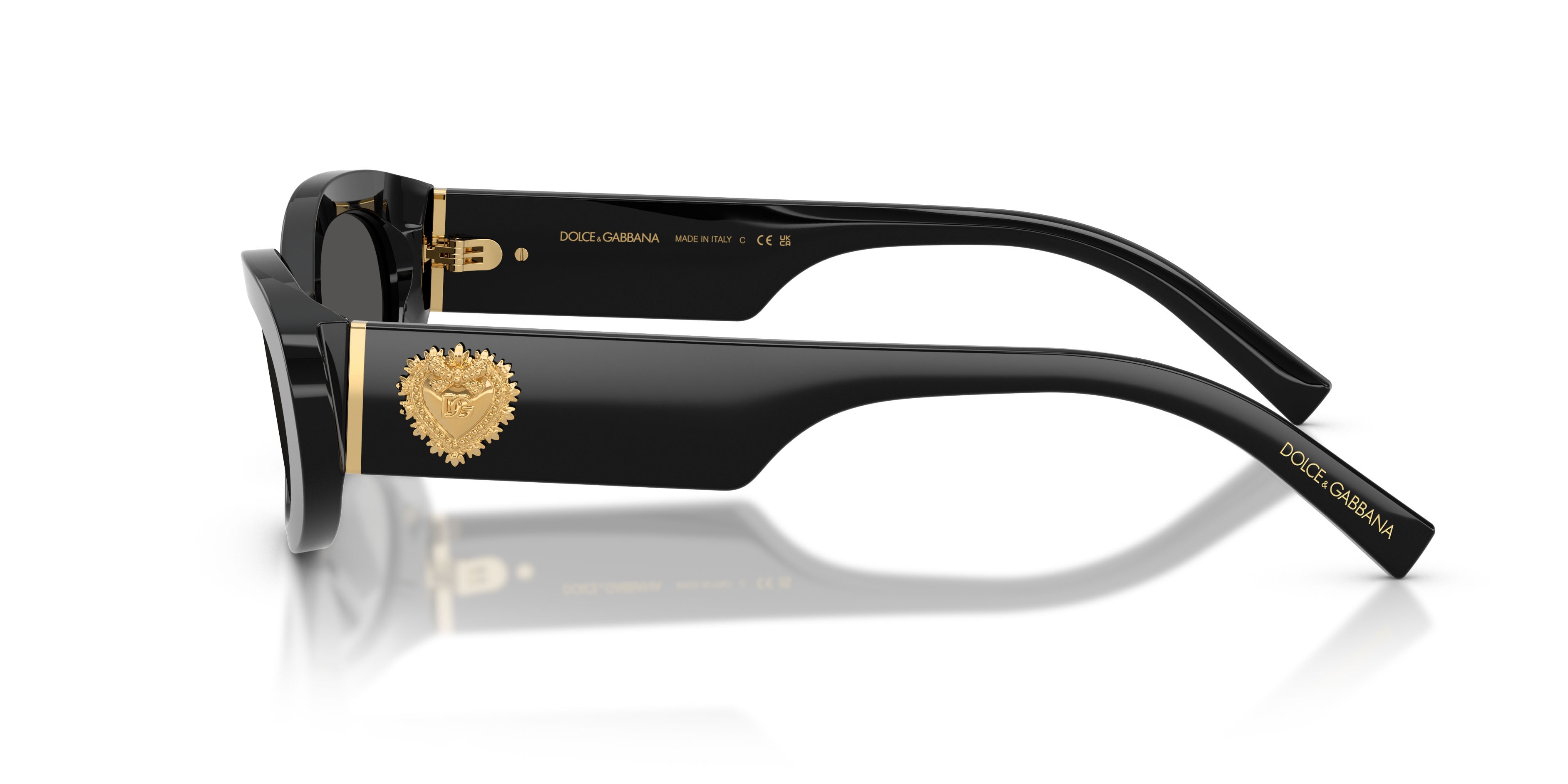Sunglasses Dolce & Gabbana DG 4537 (501/87) color nero shape oval lenses grigio scuro
