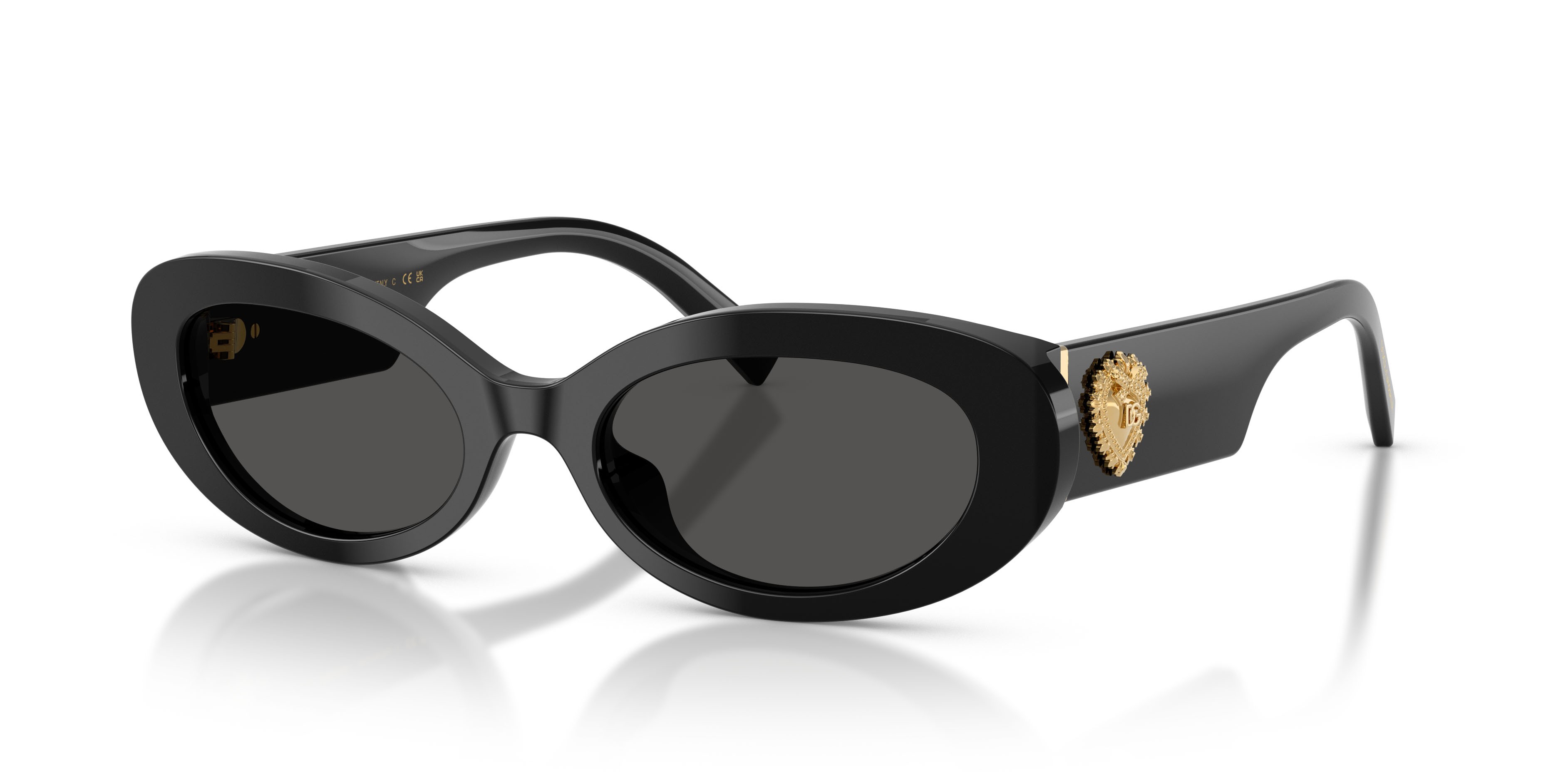 Sunglasses Dolce & Gabbana DG 4537 (501/87) color nero shape oval lenses grigio scuro