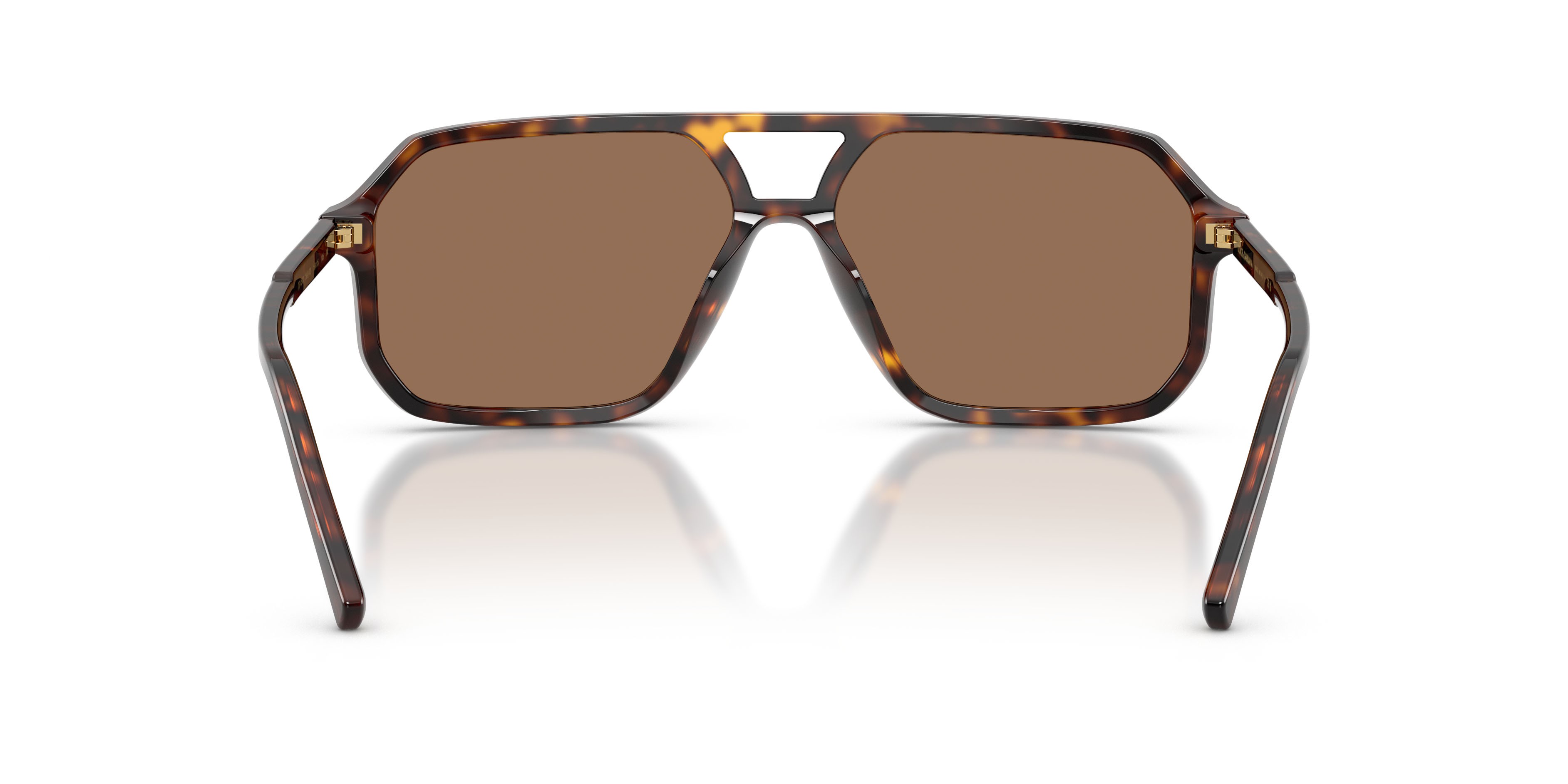 Occhiali da sole Dolce & Gabbana DG 4541 (502/73) colore havana forma aviator lenti marrone scuro