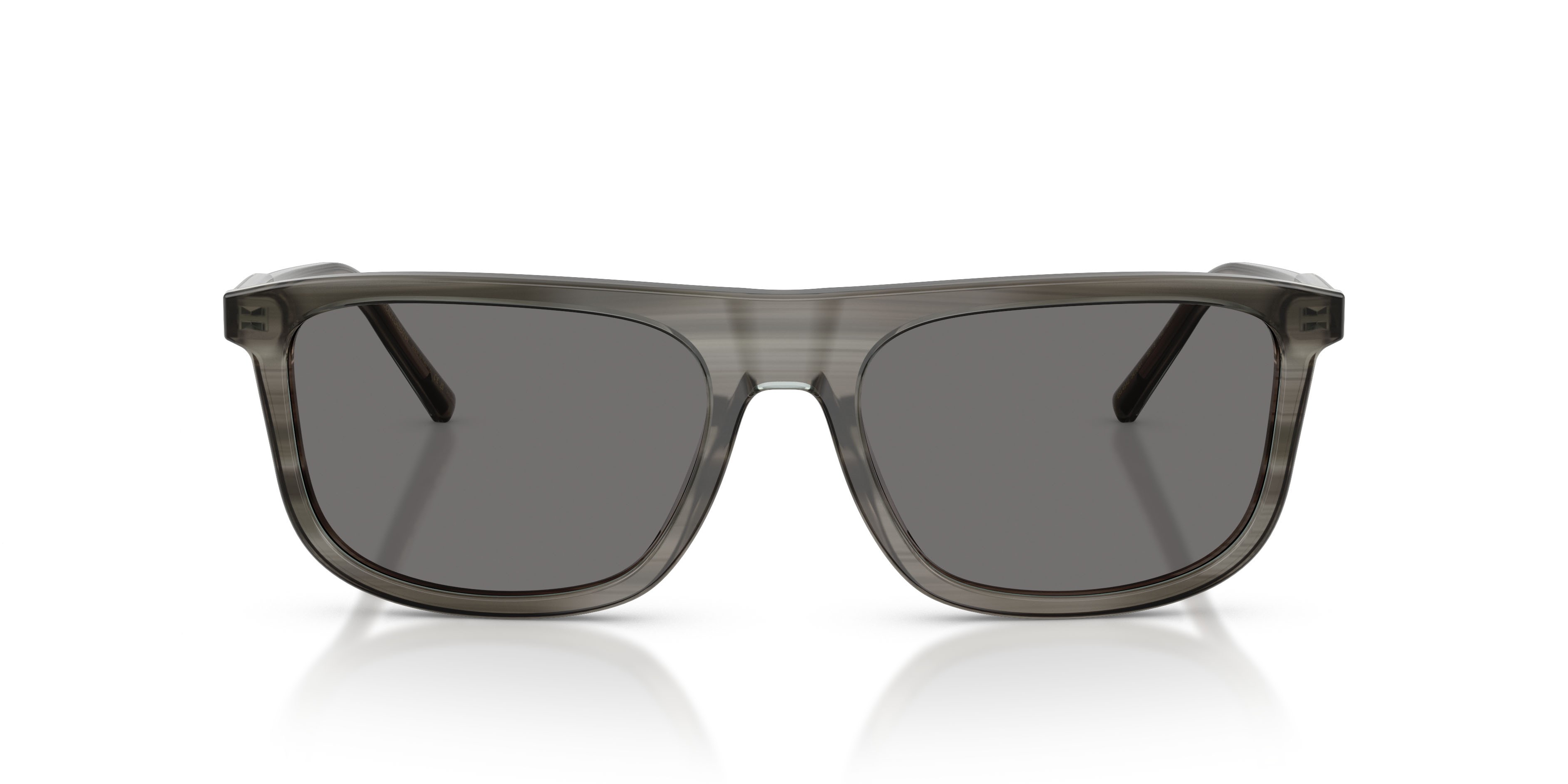 Sunglasses Dolce & Gabbana DG 4542 (347981) color grey on striped grey shape square lenses polar grigio scuro