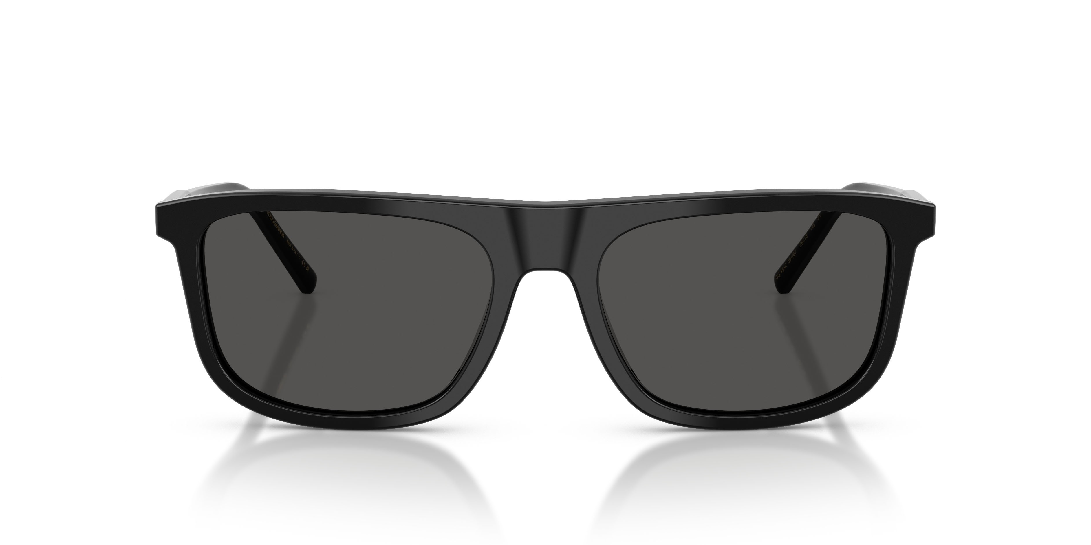 Sunglasses Dolce & Gabbana DG 4542 (501/87) color nero shape square lenses grigio scuro
